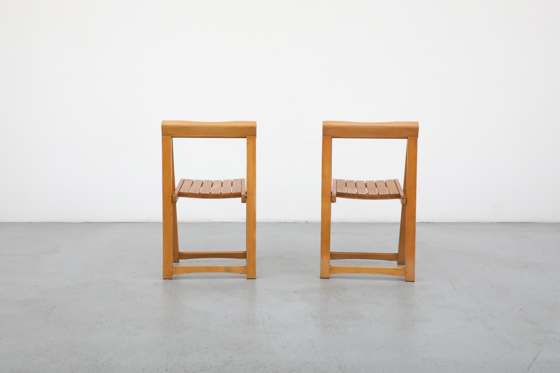 Pair of Folding Chairs by Aldo Jacober for Alberto Bazzani 1