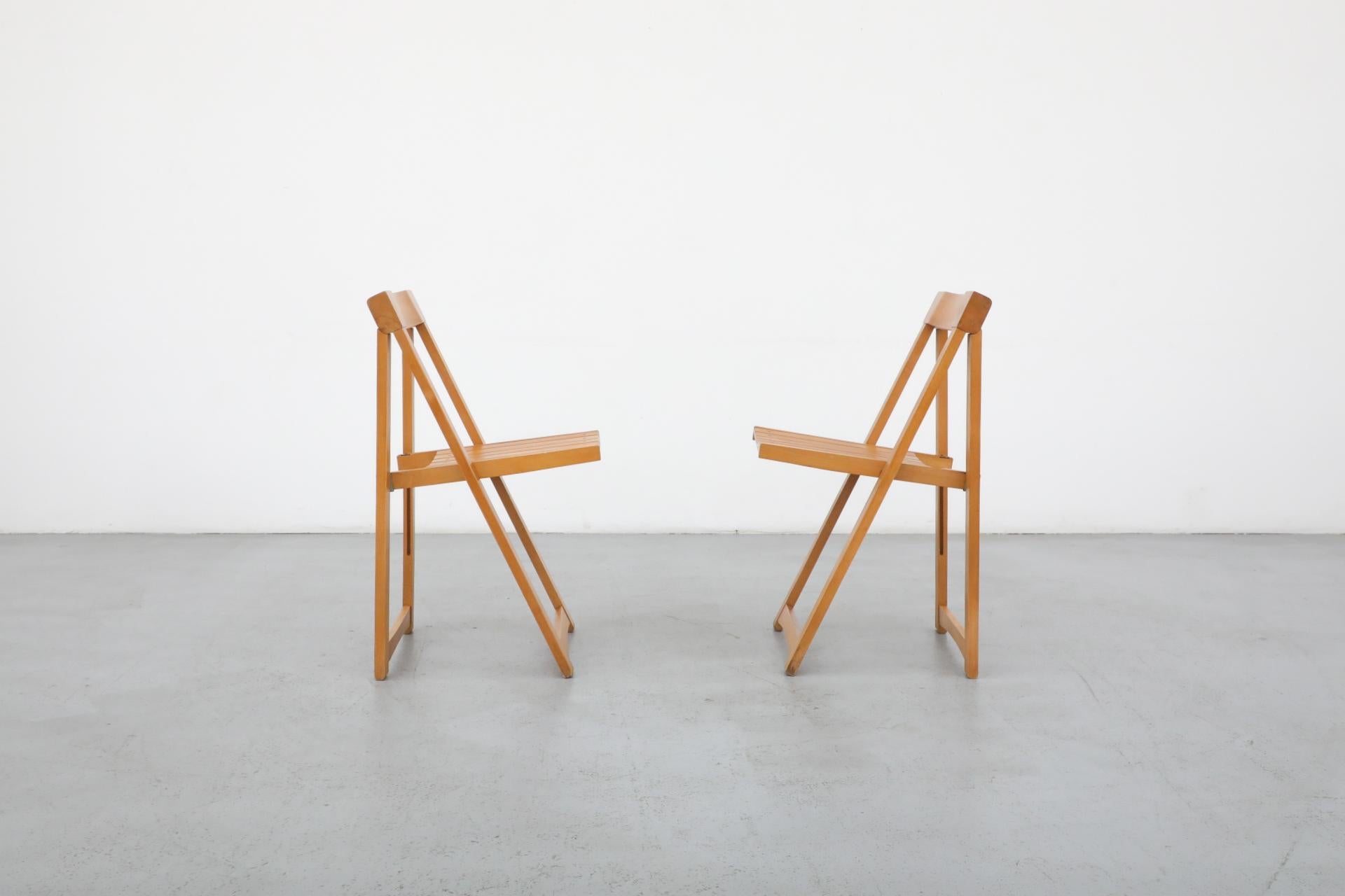 Pair of Folding Chairs by Aldo Jacober for Alberto Bazzani 2