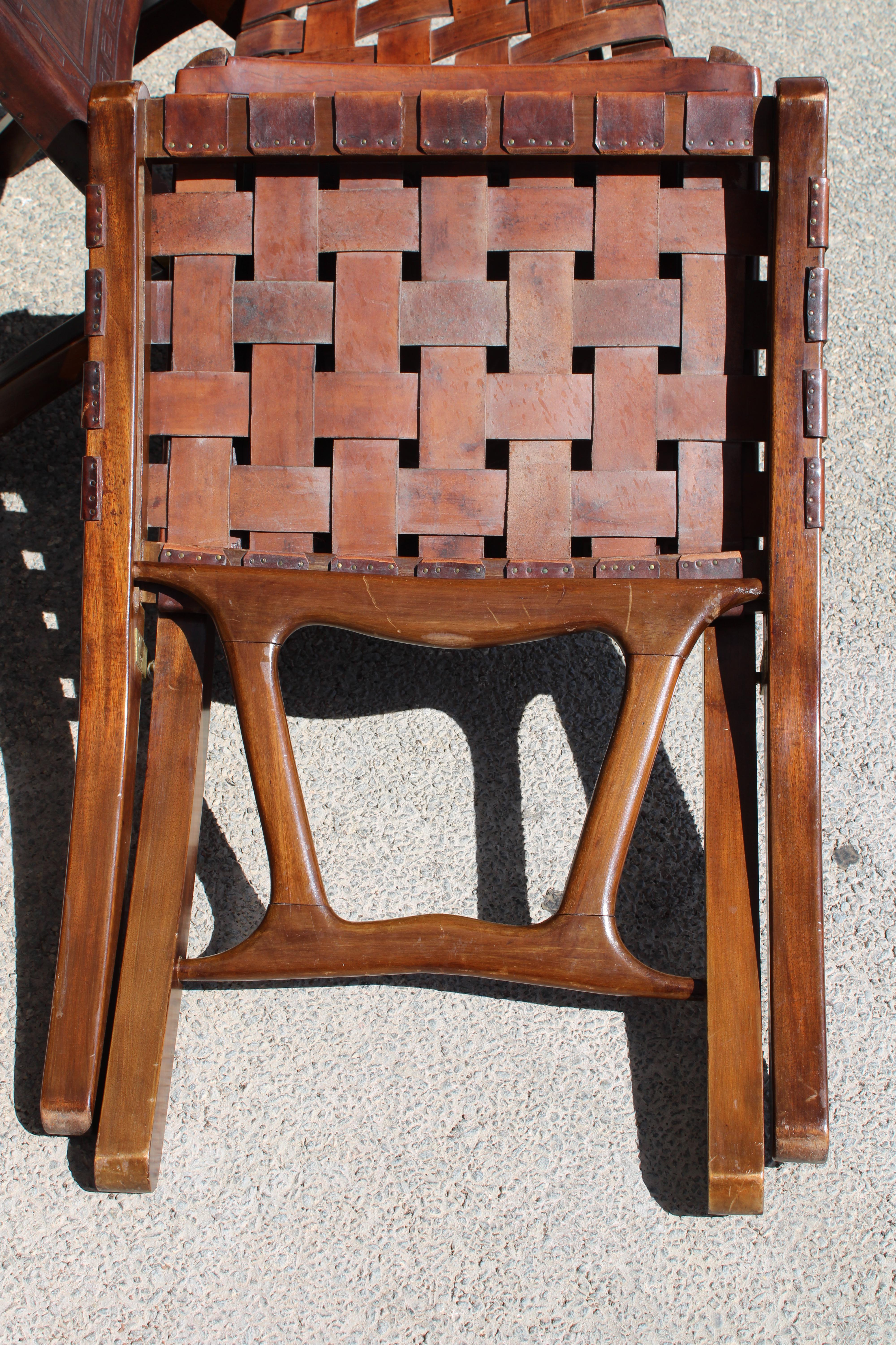 Paire de chaises pliantes par Angel Pazmino pour Muebles De Estilo en vente 6