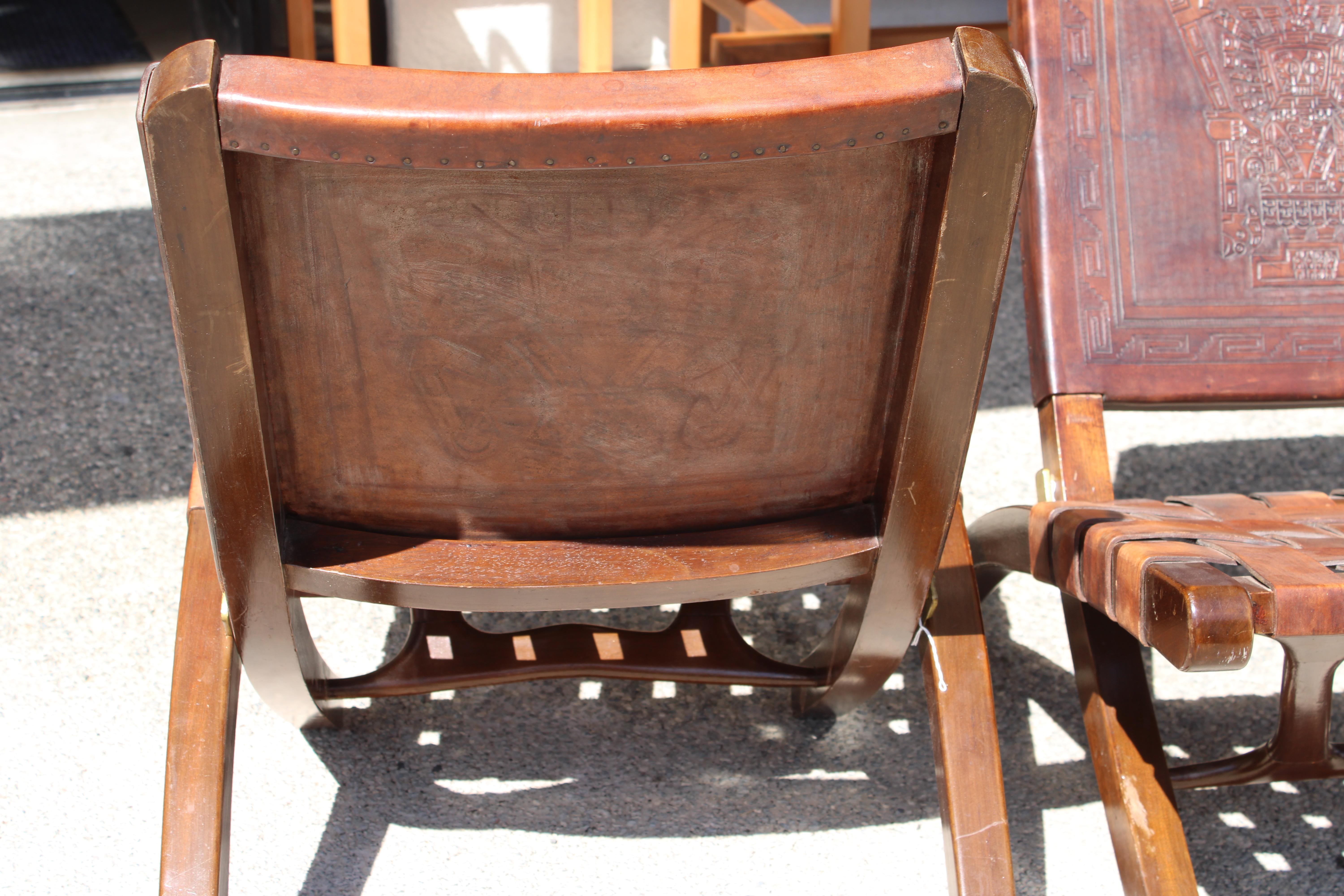 Paire de chaises pliantes par Angel Pazmino pour Muebles De Estilo en vente 2