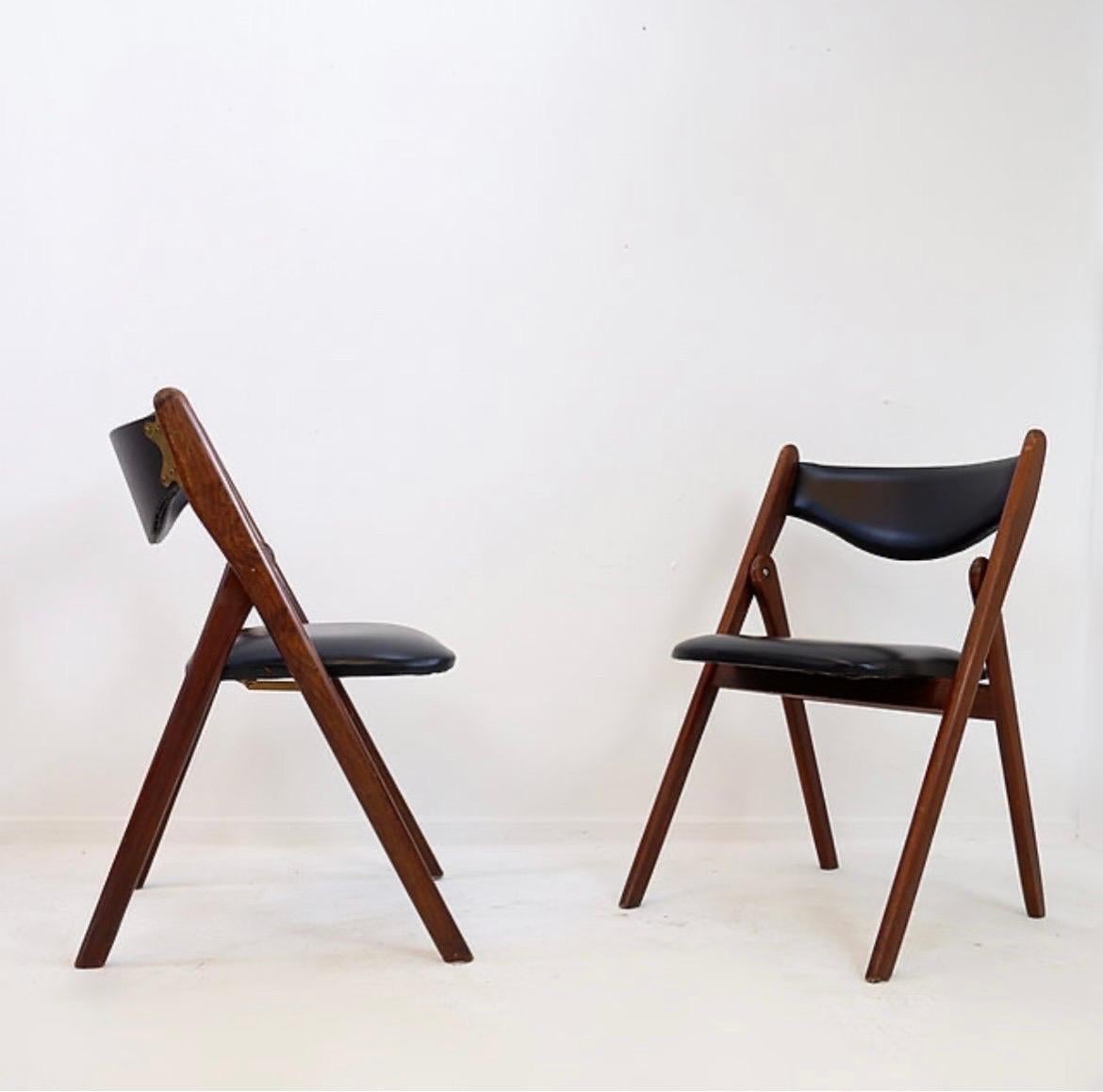 Pair of Folding Chairs by Coronet for Norquist, USA, c. 1960s 2