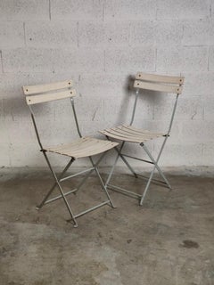 Pair of Folding Chairs Celestina 70s, 80s by Marco Zanuso for Zanotta, Italy