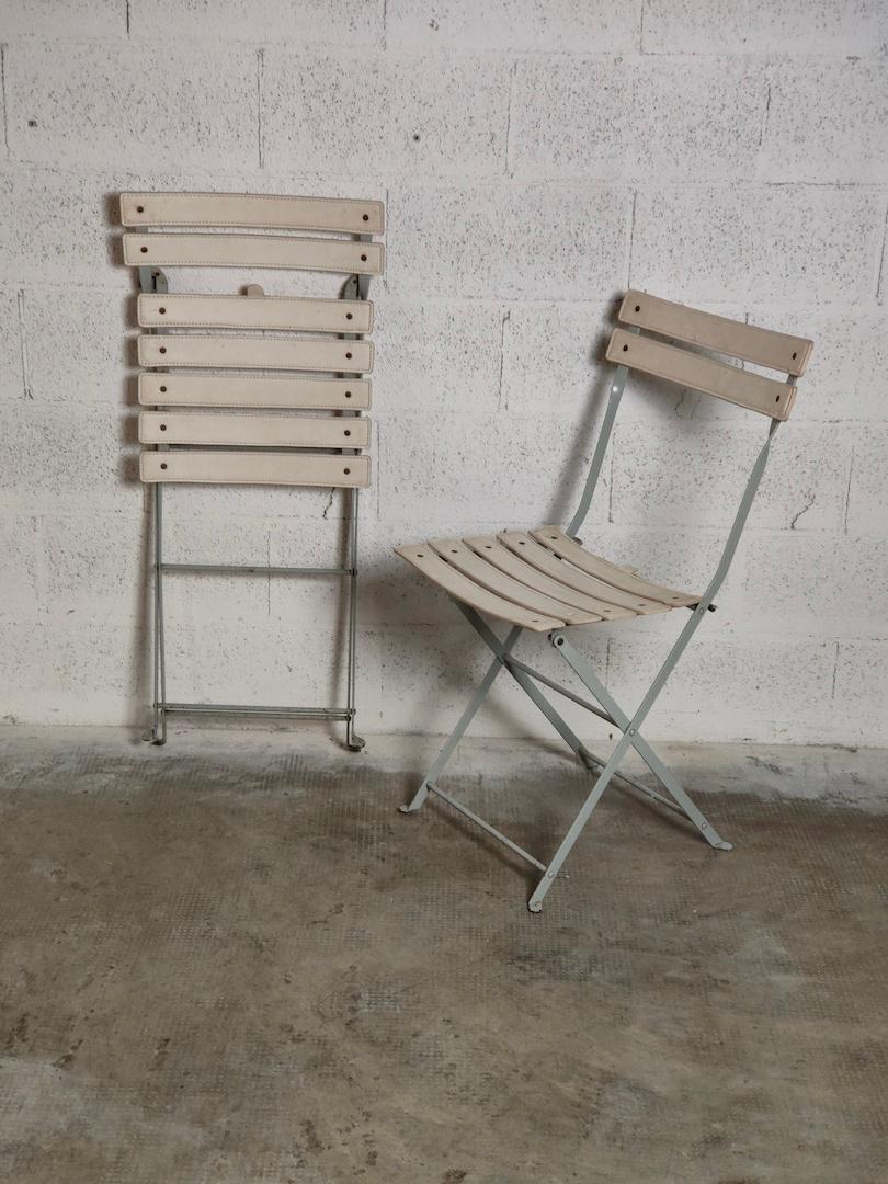 Métal Paire de chaises pliantes Celestina des années 70, 80 par Marco Zanuso pour Zanotta, Italie en vente