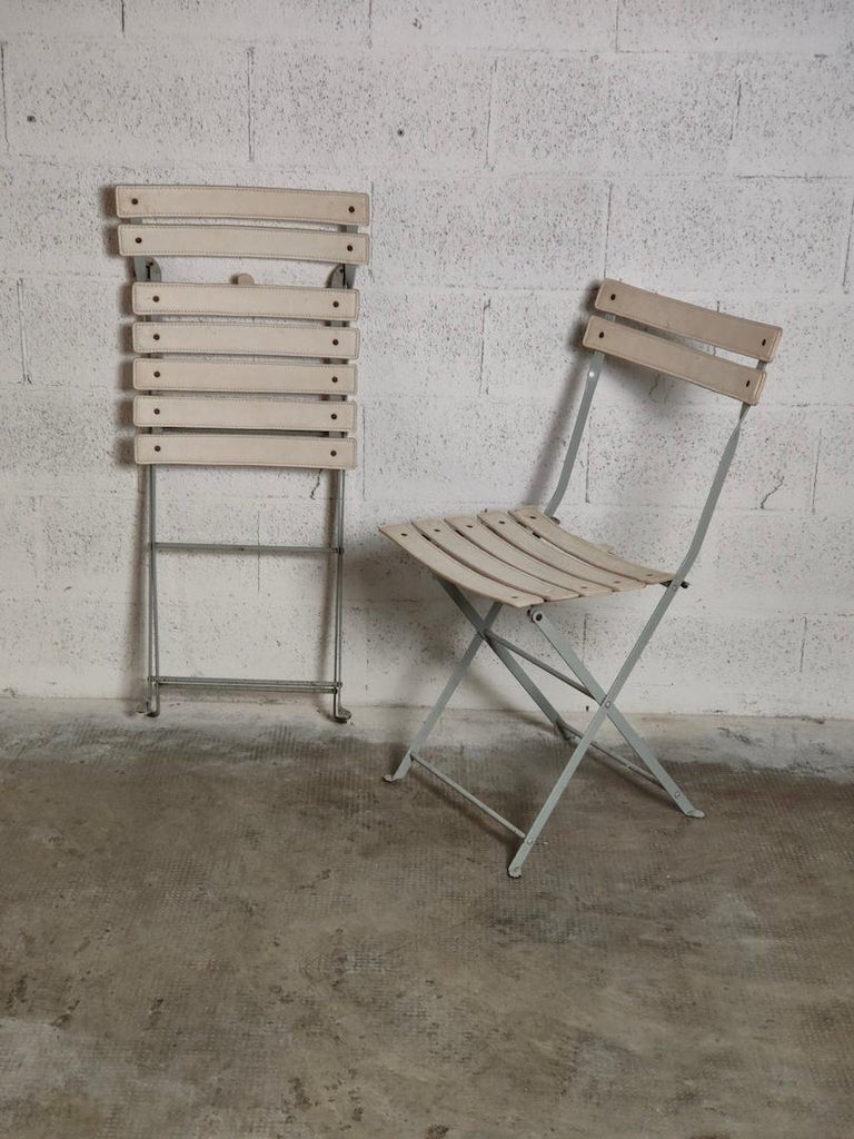 Pair of Folding Chairs Celestina 70s, 80s by Marco Zanuso for Zanotta, Italy For Sale 2