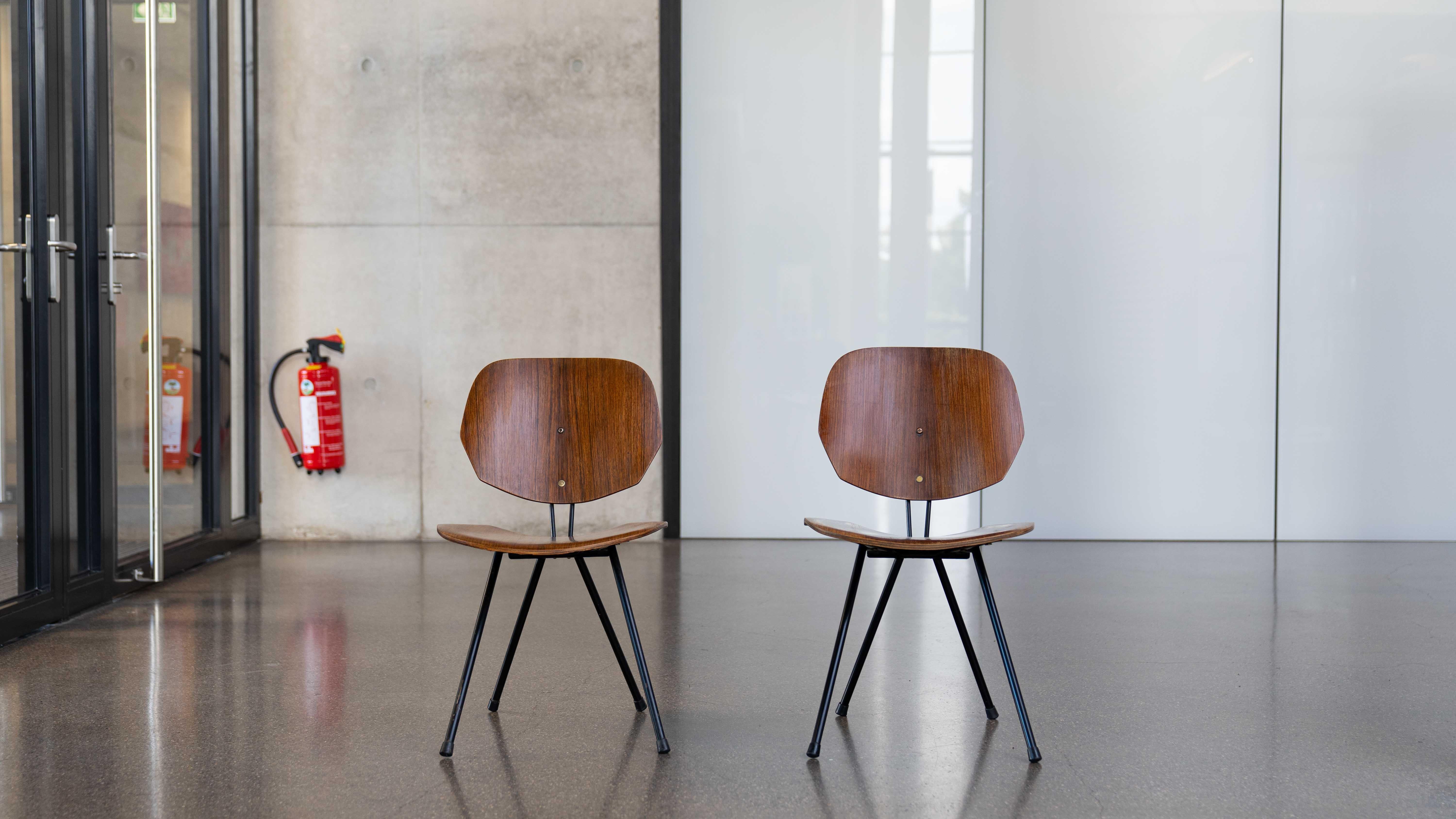 Paire de chaises pliantes S88 d'Osvaldo Borsani pour Tecno, Italie en vente 2