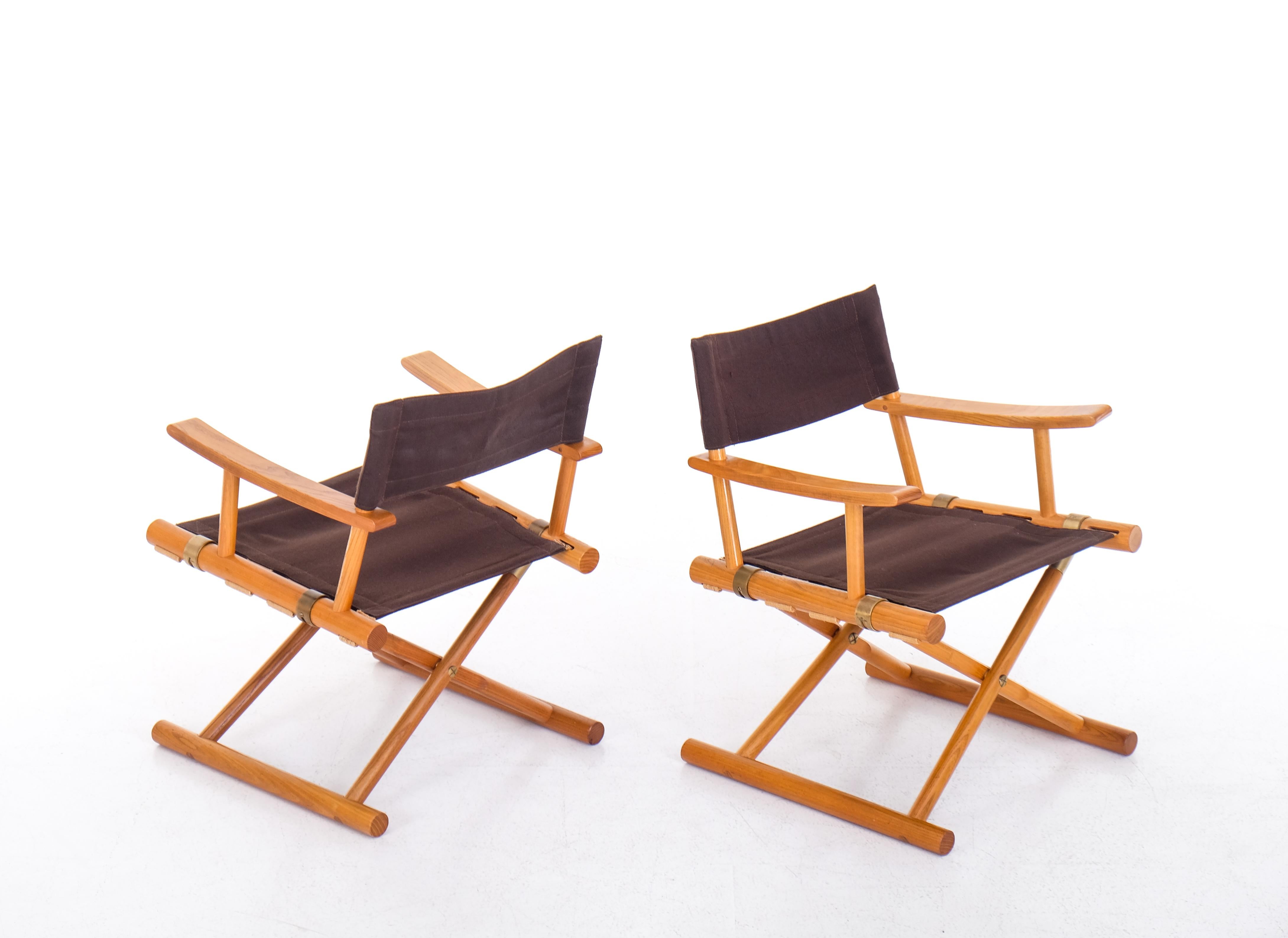 Elm Pair of Sune Lindström chairs for NK, Sweden, 1960s For Sale