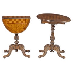Lot de deux tables de jeu pliantes
