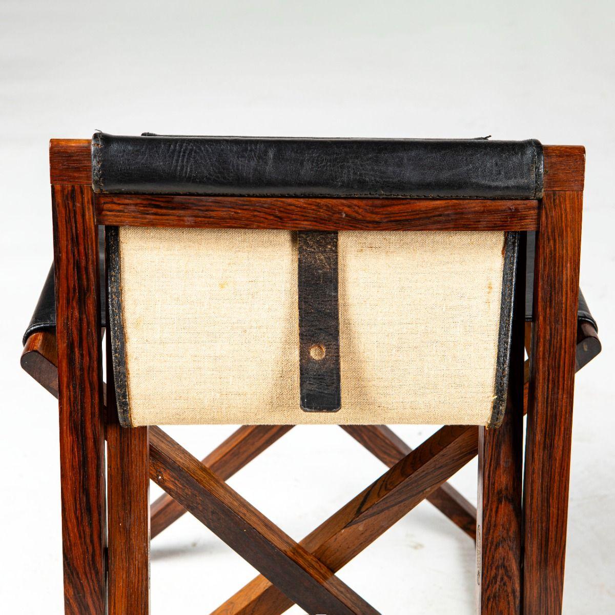 Pair of Folding Stools by Mogens Koch for Interna im Angebot 4