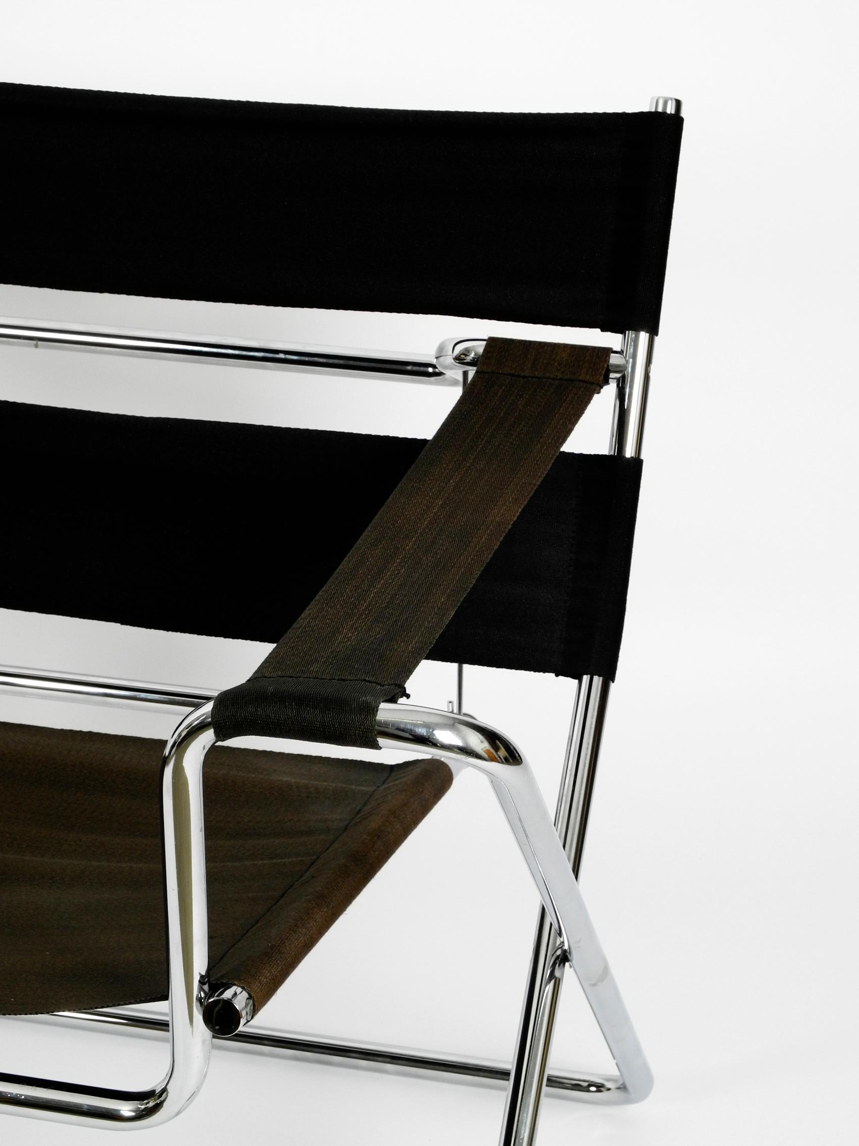 Pair of Folding Tubular Steel D4 Armchairs by Marcel Breuer for Tecta from 1980s 6