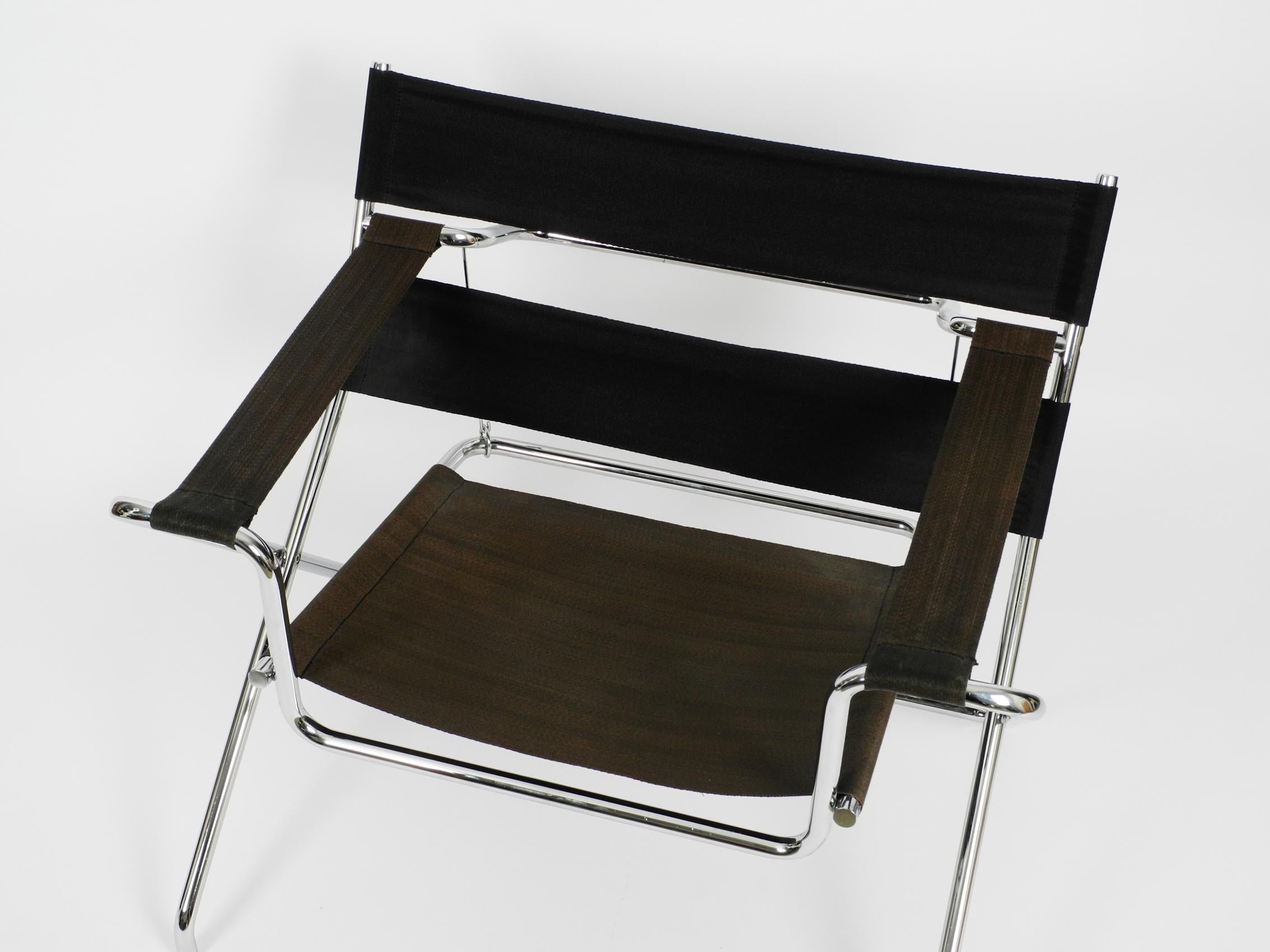 Pair of Folding Tubular Steel D4 Armchairs by Marcel Breuer for Tecta from 1980s 7