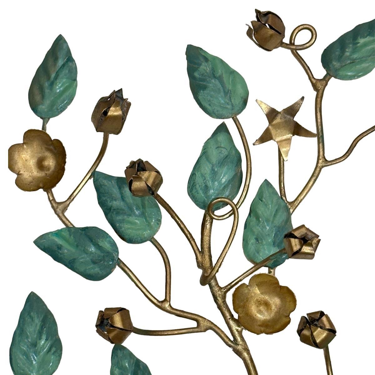 Metallo Coppia di appliques con uccelli in vendita