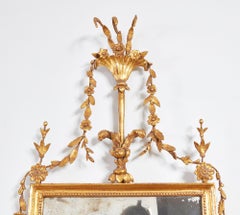 Pair of Federal Gilt Swag Mirrors