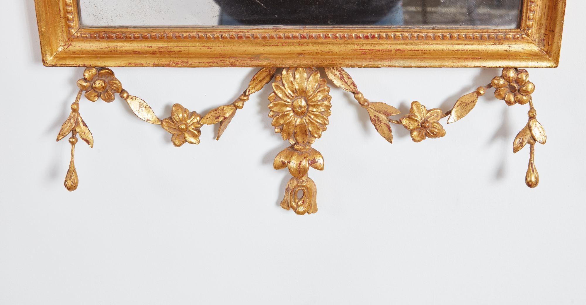 Paire de miroirs à balancier en vermeil de style fédéral Bon état - En vente à Greenwich, CT
