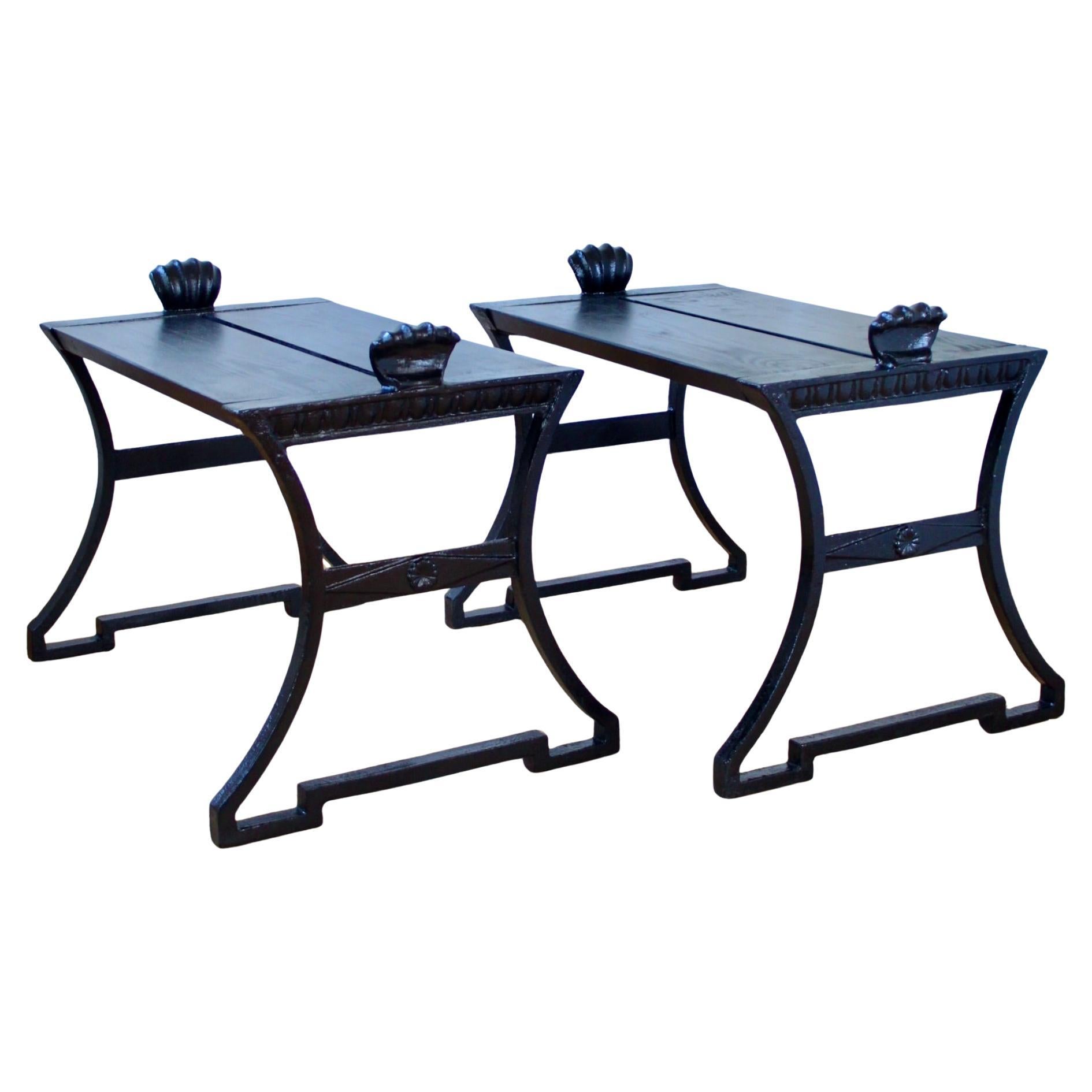 Pair of Folke Bensow Benches, Dessin Park Bench No. 1, Sweden