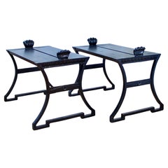 Vintage Pair of Folke Bensow Benches, Dessin Park Bench No. 1, Sweden