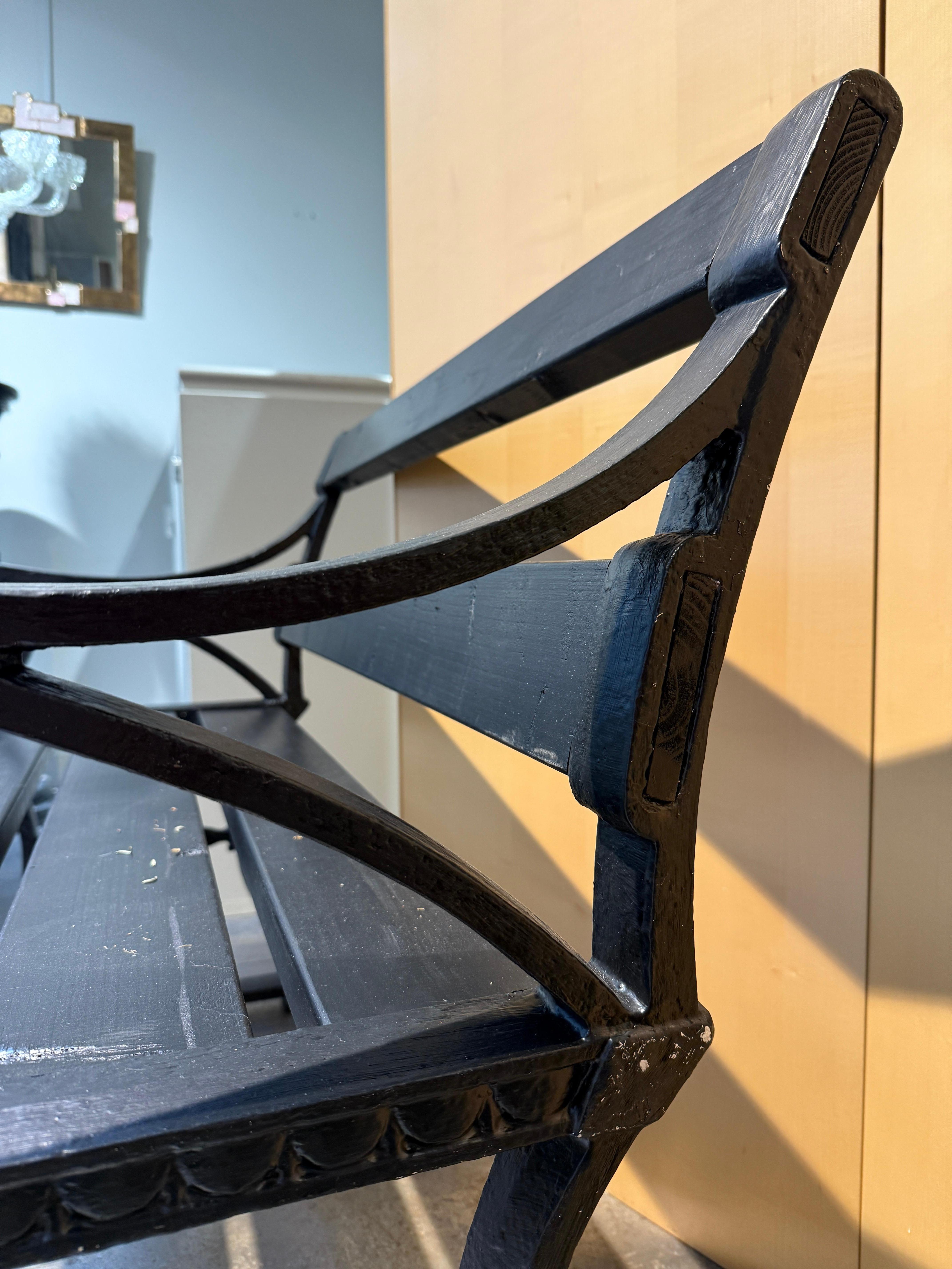 Coppia di panche in ghisa Folke Bensow Svezia 1920 In condizioni buone in vendita a PARIS, FR