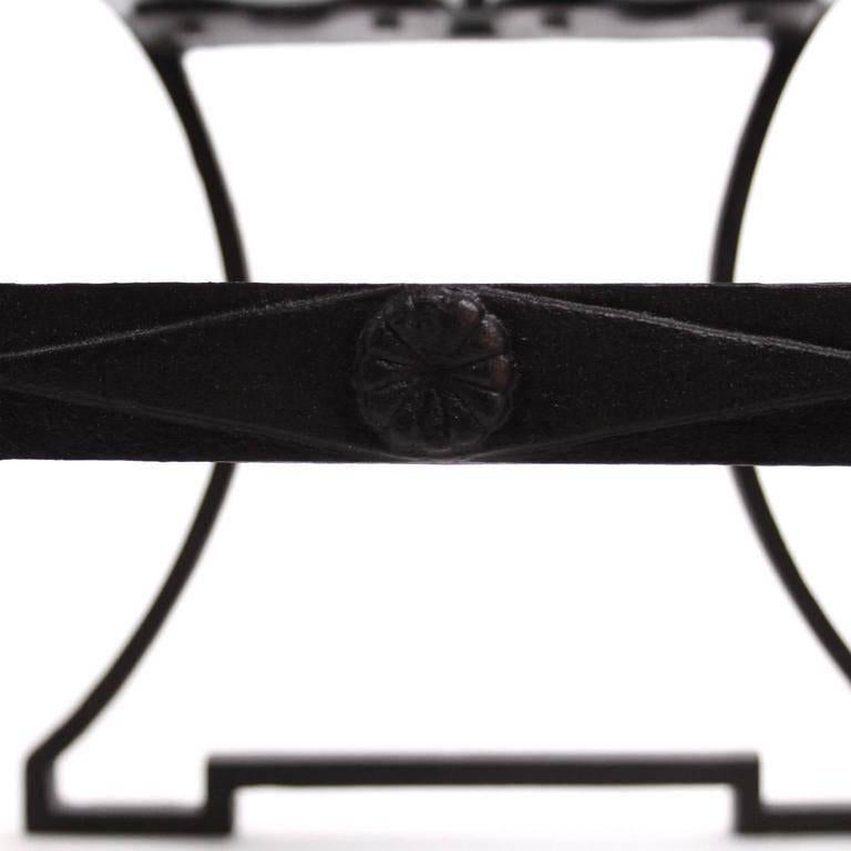 Swedish Pair of Folke Bensow Park Bench No. 1 in Black, Sweden, 1920s