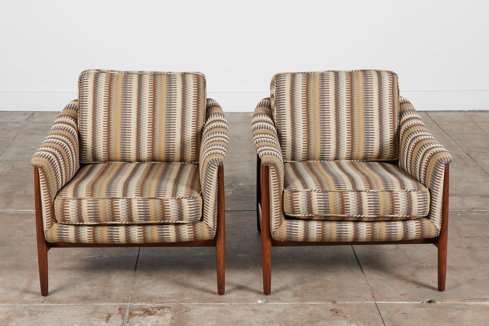20th Century Pair of Folke Ohlsson Lounge Chairs for DUX