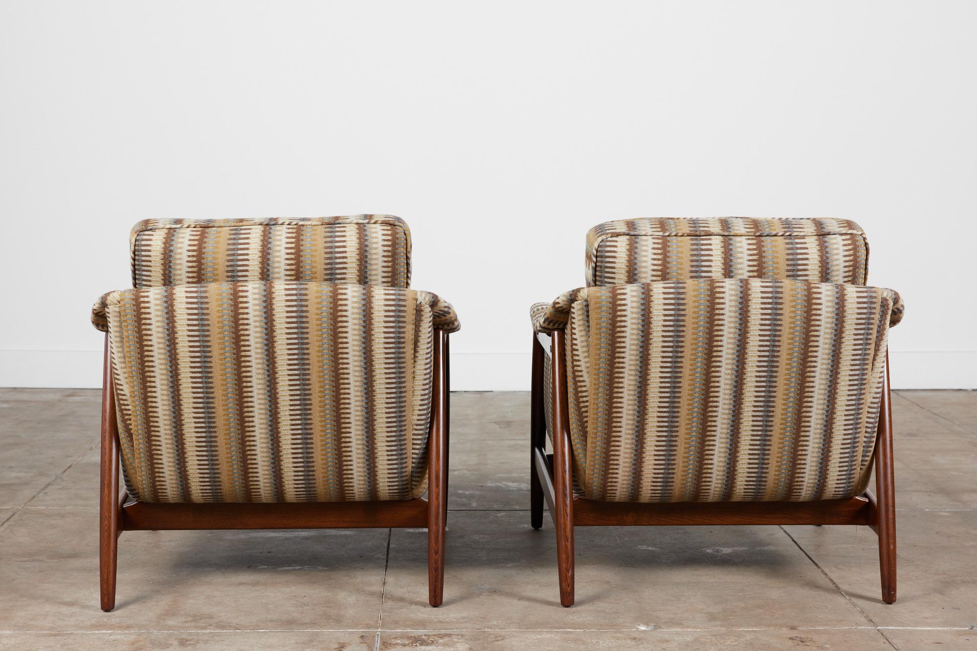 Pair of Folke Ohlsson Lounge Chairs for DUX 2