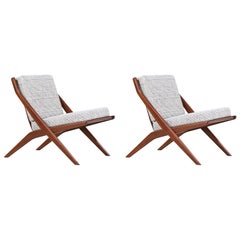 Paire de chaises longues "Scissor" de Folke Ohlsson pour DUX