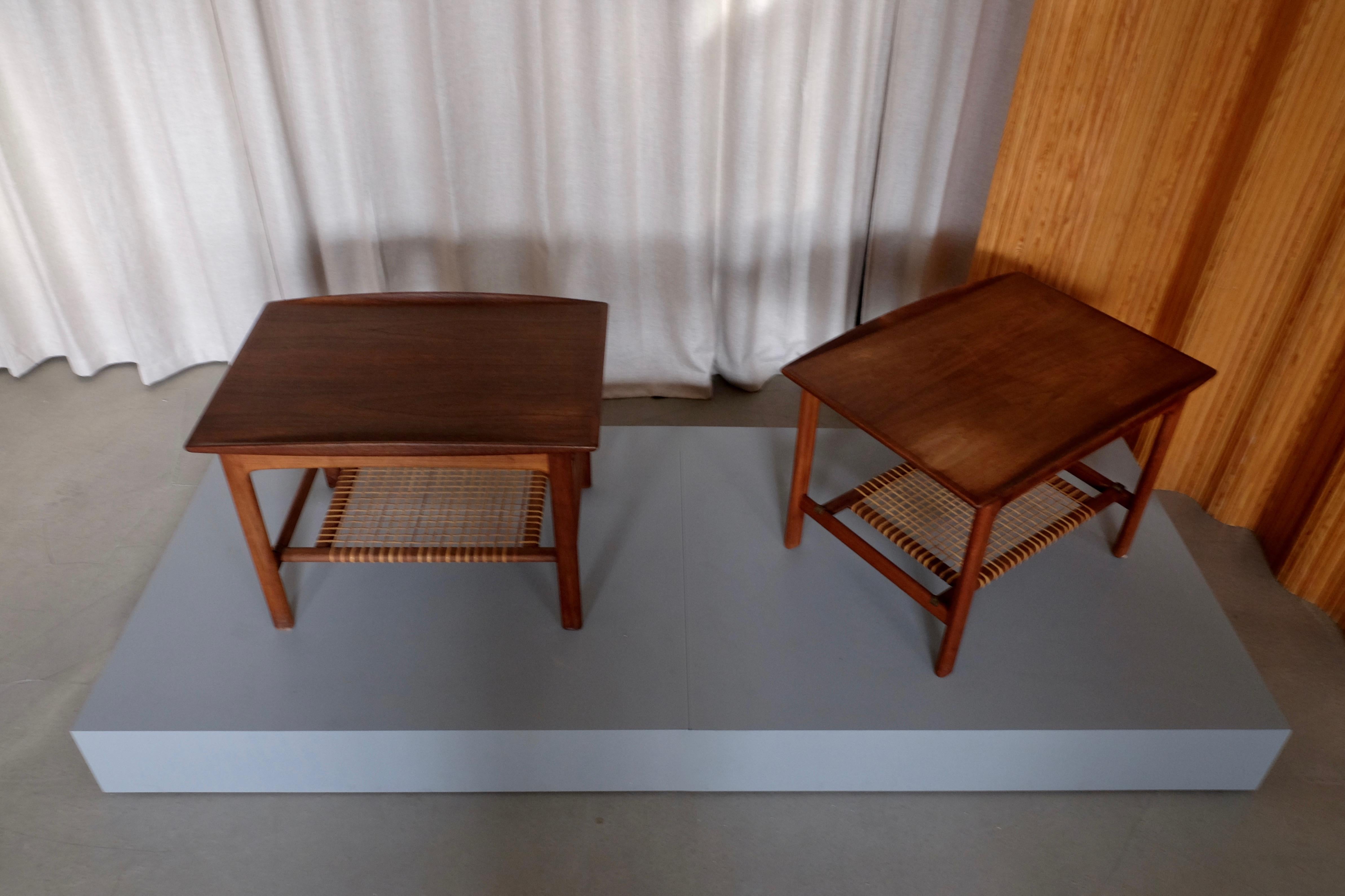 Pair of Folke Ohlsson Teak Side Tables / Bedside Tables for DUX, 1950s 2