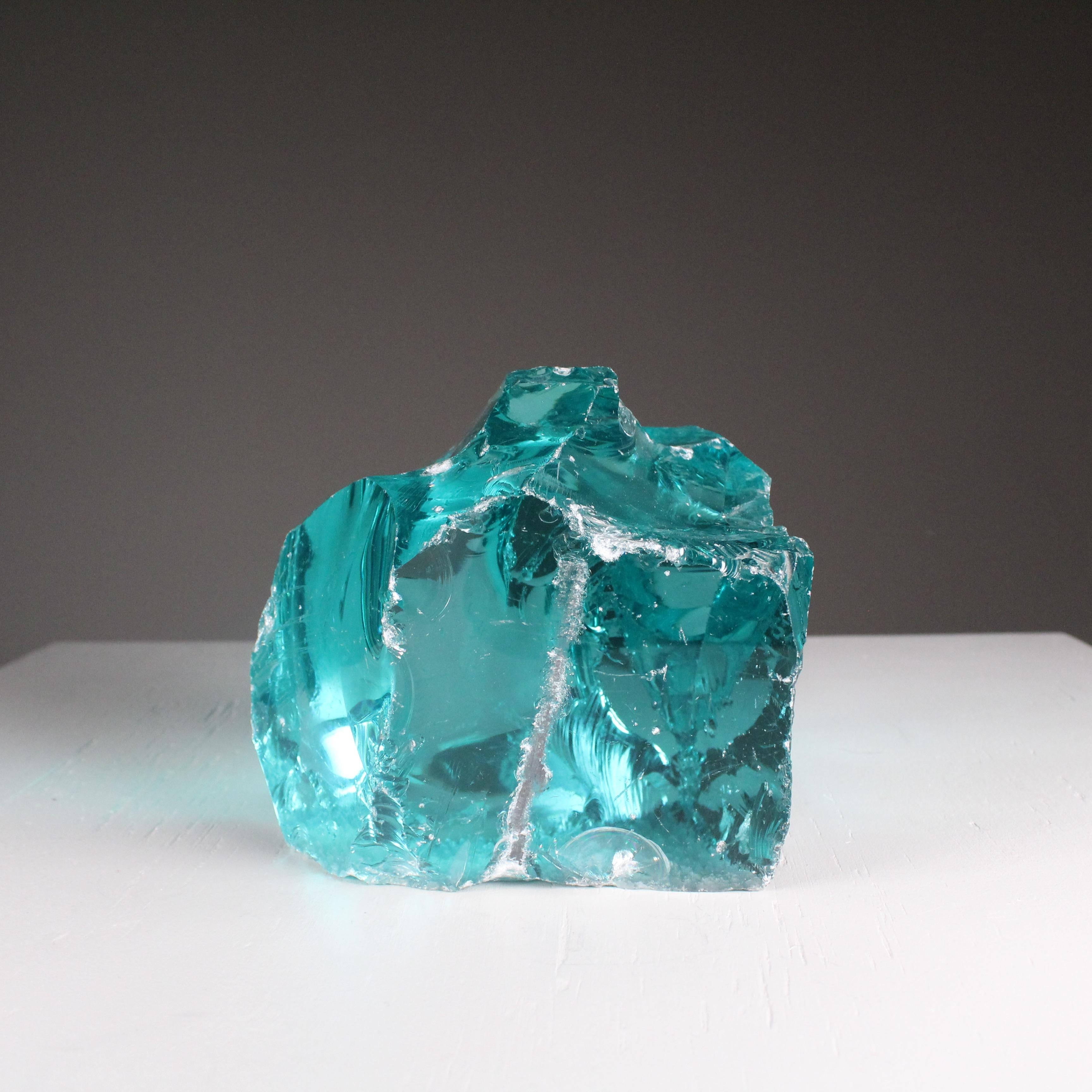 Pair of Fontana Arte glass sculptures For Sale 4