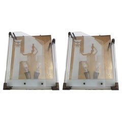 Pair of Fontana Arte Sconces by Gio' Ponti