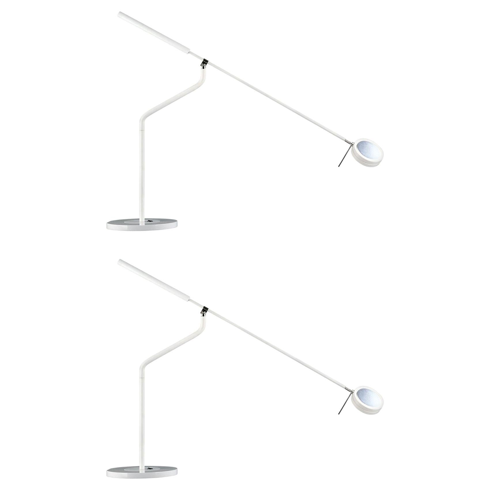 Pair of Fontana Arte Three-Sixty Table Lamps For Sale