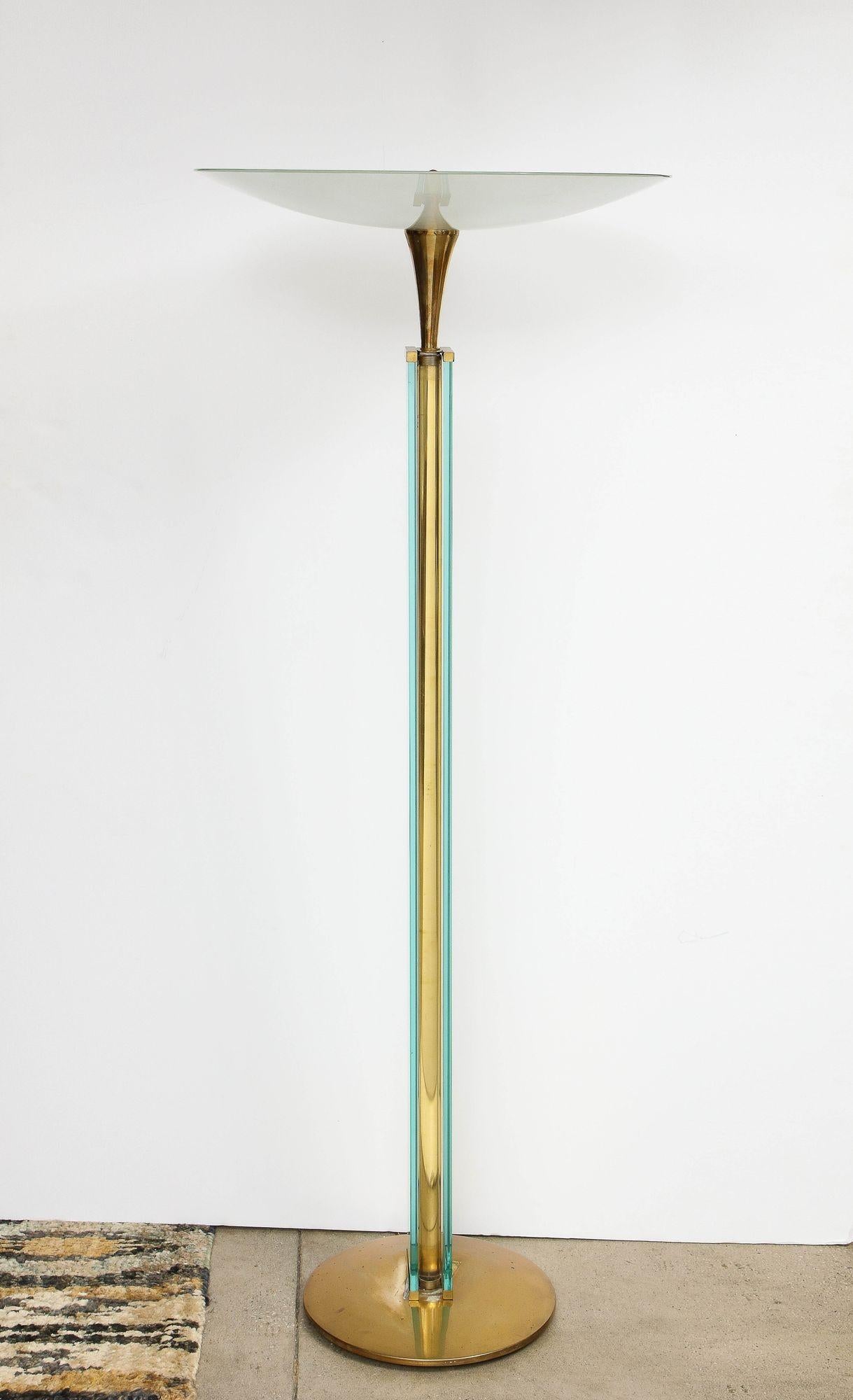 Pair of Attr. Fontana Arte Torchieres by Pietro Chiesa 3