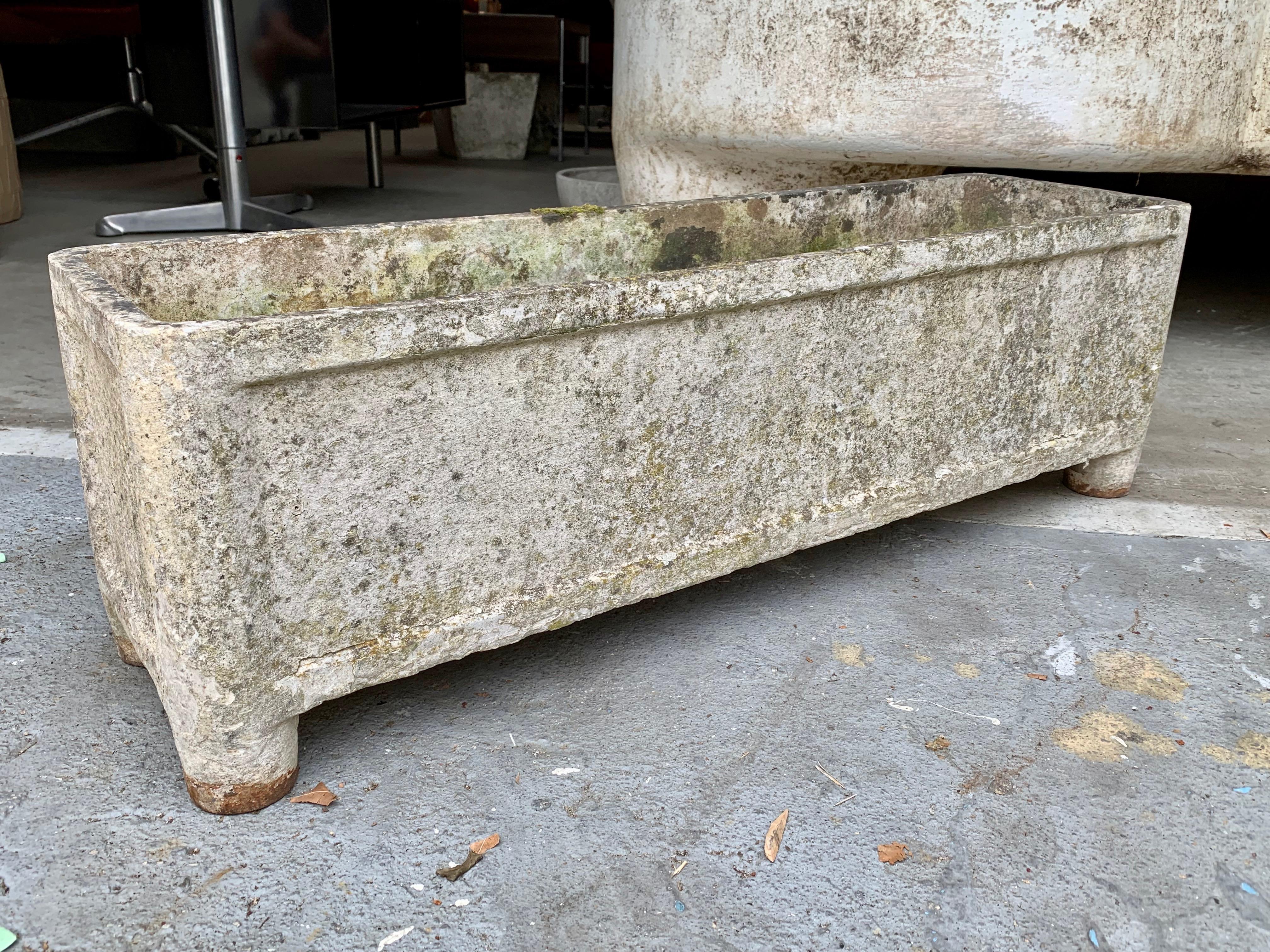 Pair of Footed Rectangular Planters by Willy Guhl In Good Condition In Los Angeles, CA