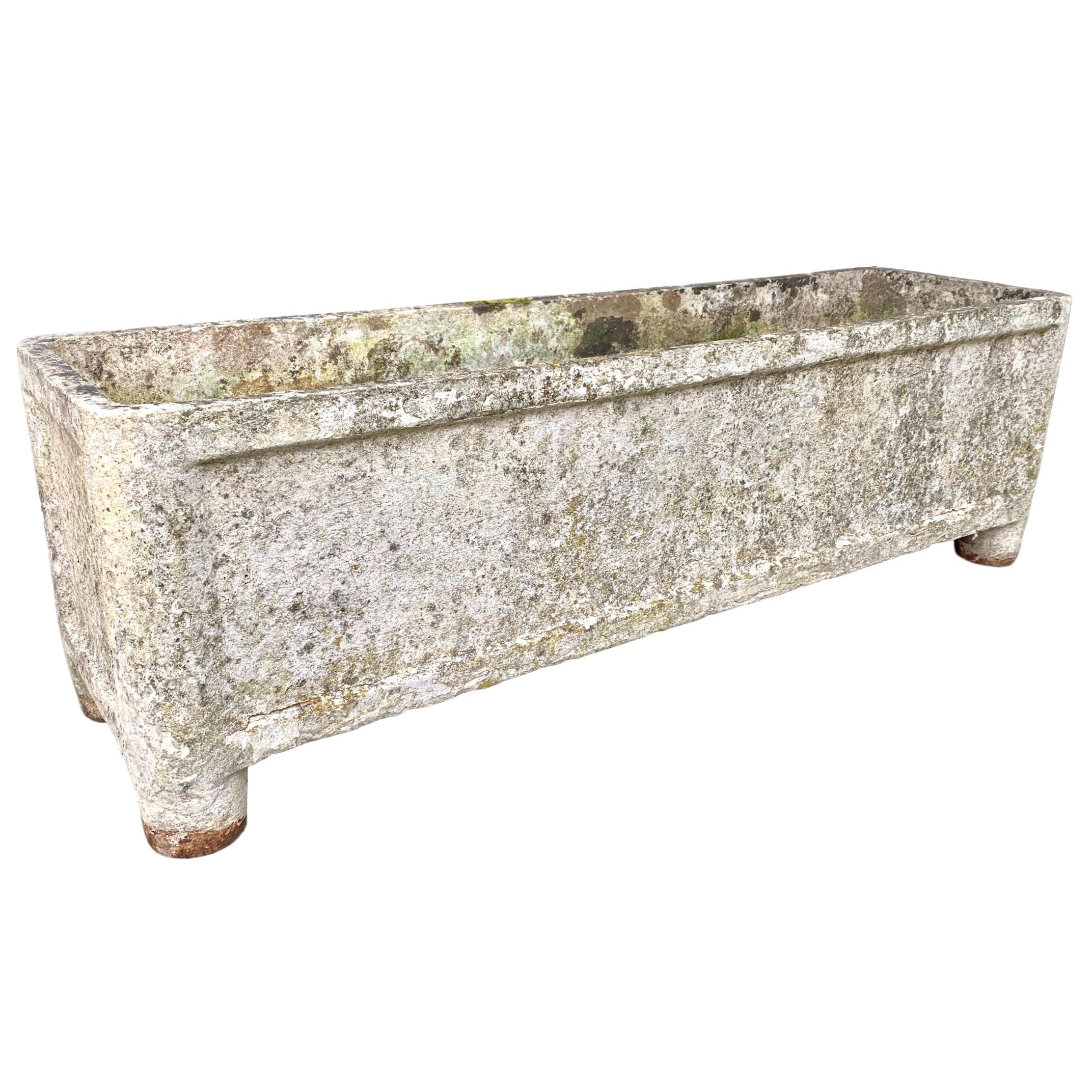 Pair of Footed Rectangular Planters by Willy Guhl