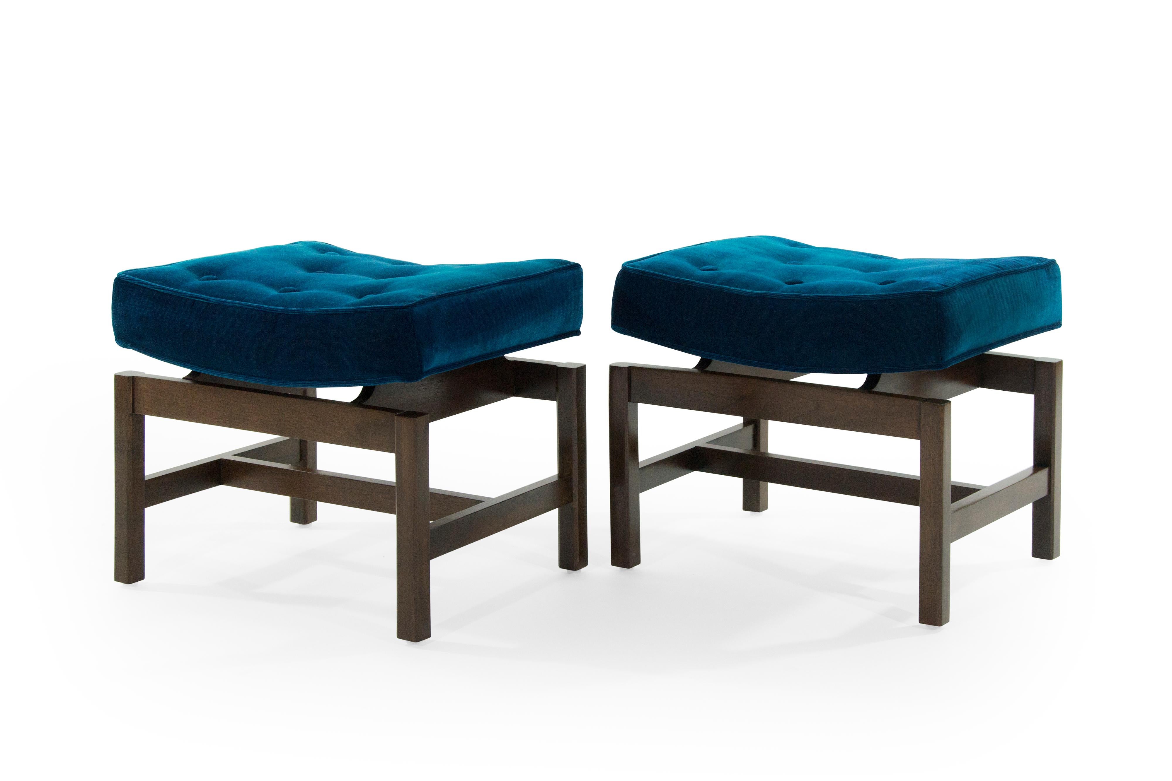 American Pair of Footstools by Jens Risom, 1950s