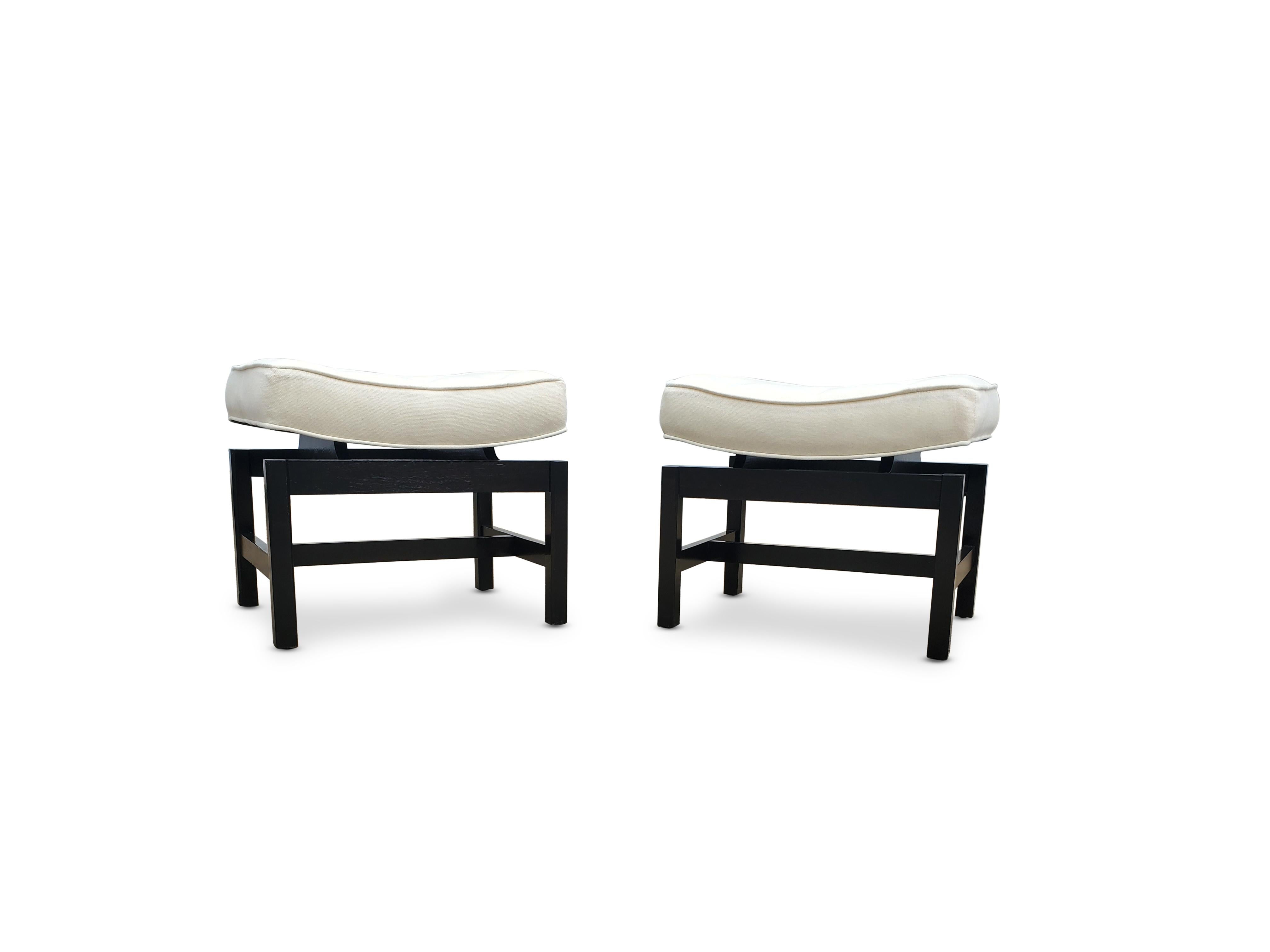 Pair of footstools by Jens Risom.