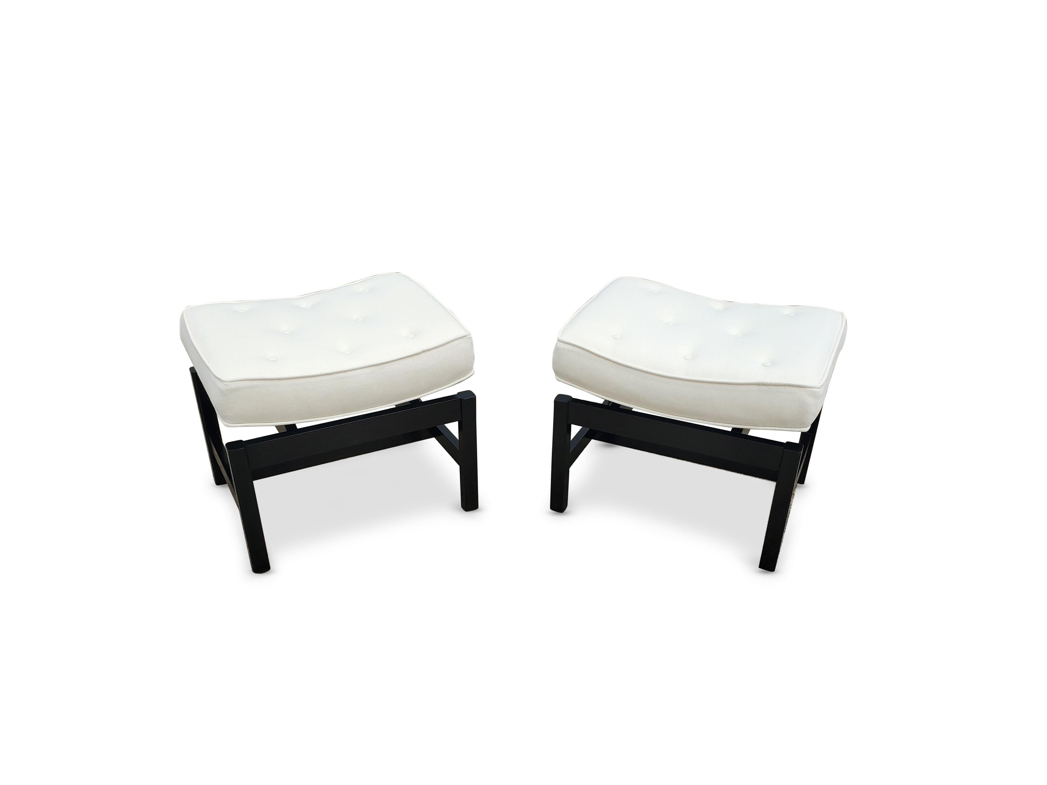 American Pair of Footstools by Jens Risom