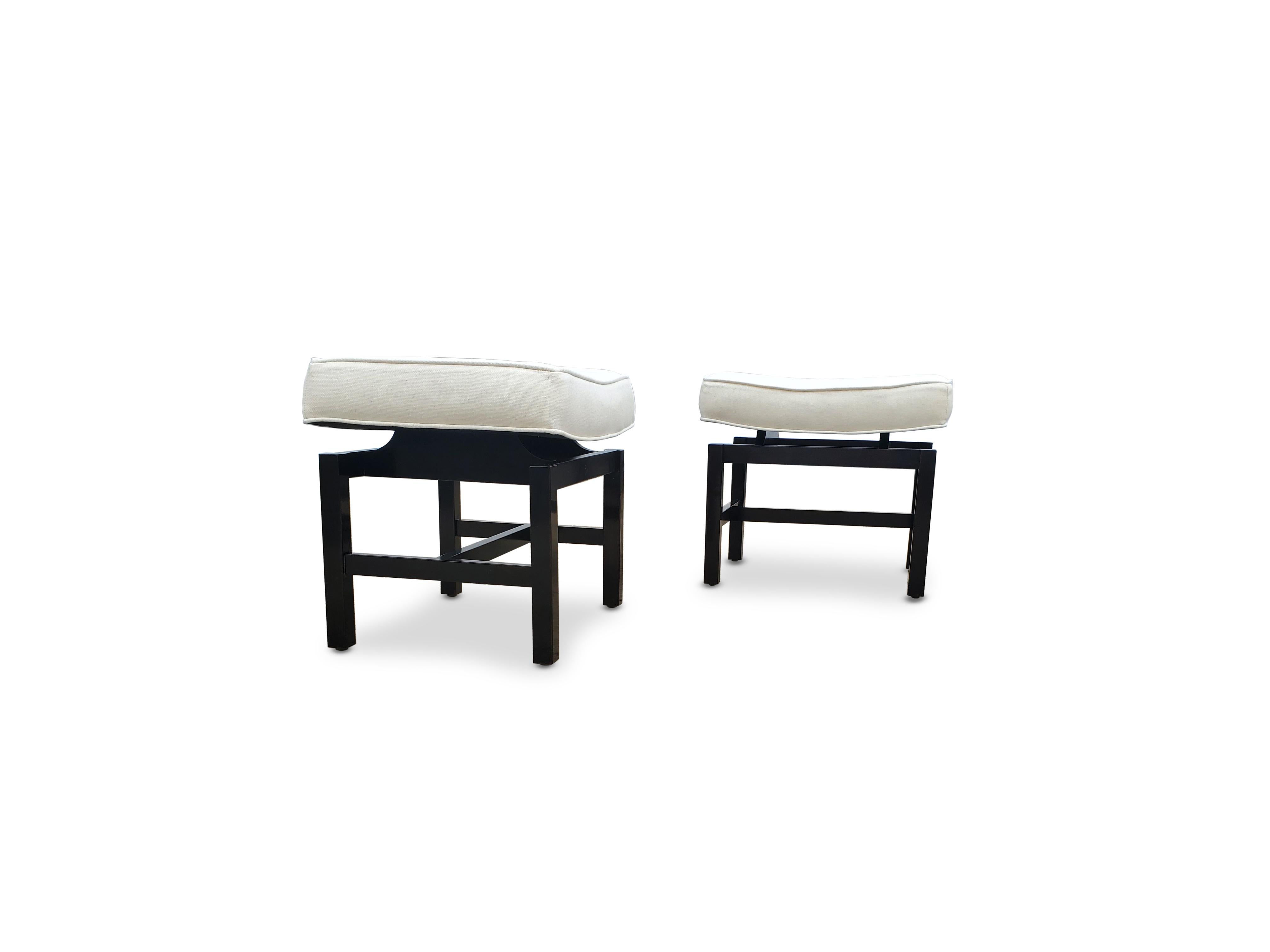 20th Century Pair of Footstools by Jens Risom