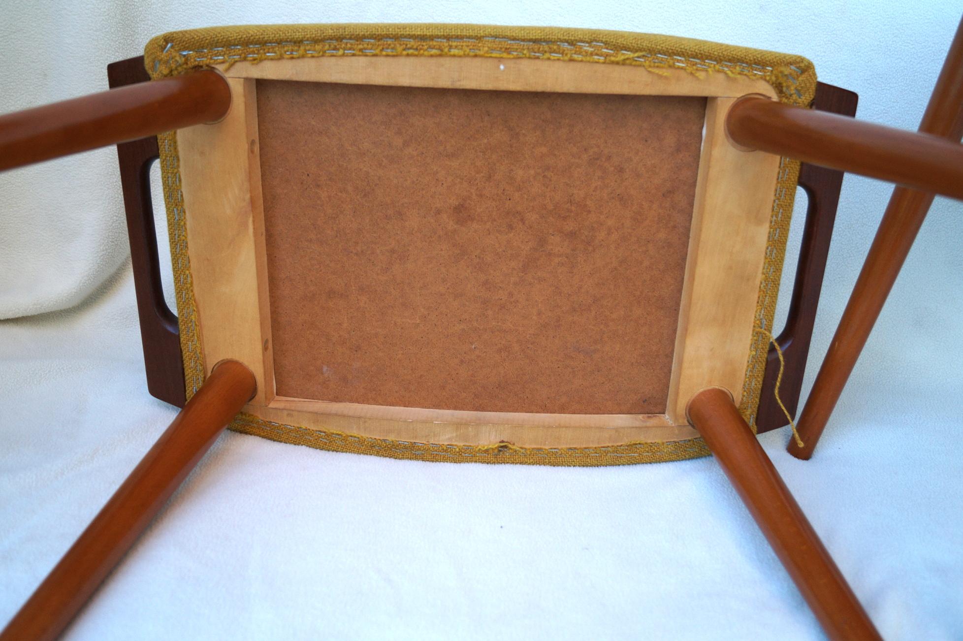 Pareja de taburetes Hans J. Wegner Papá Oso Estilo Otomano en venta 6