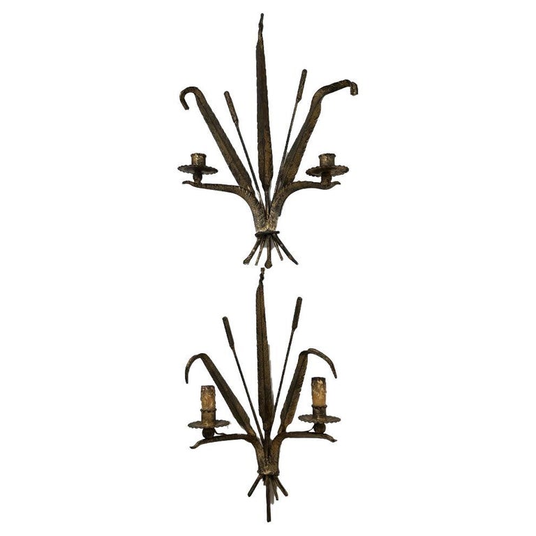 Pair of Iron Appliques For Sale at 1stDibs