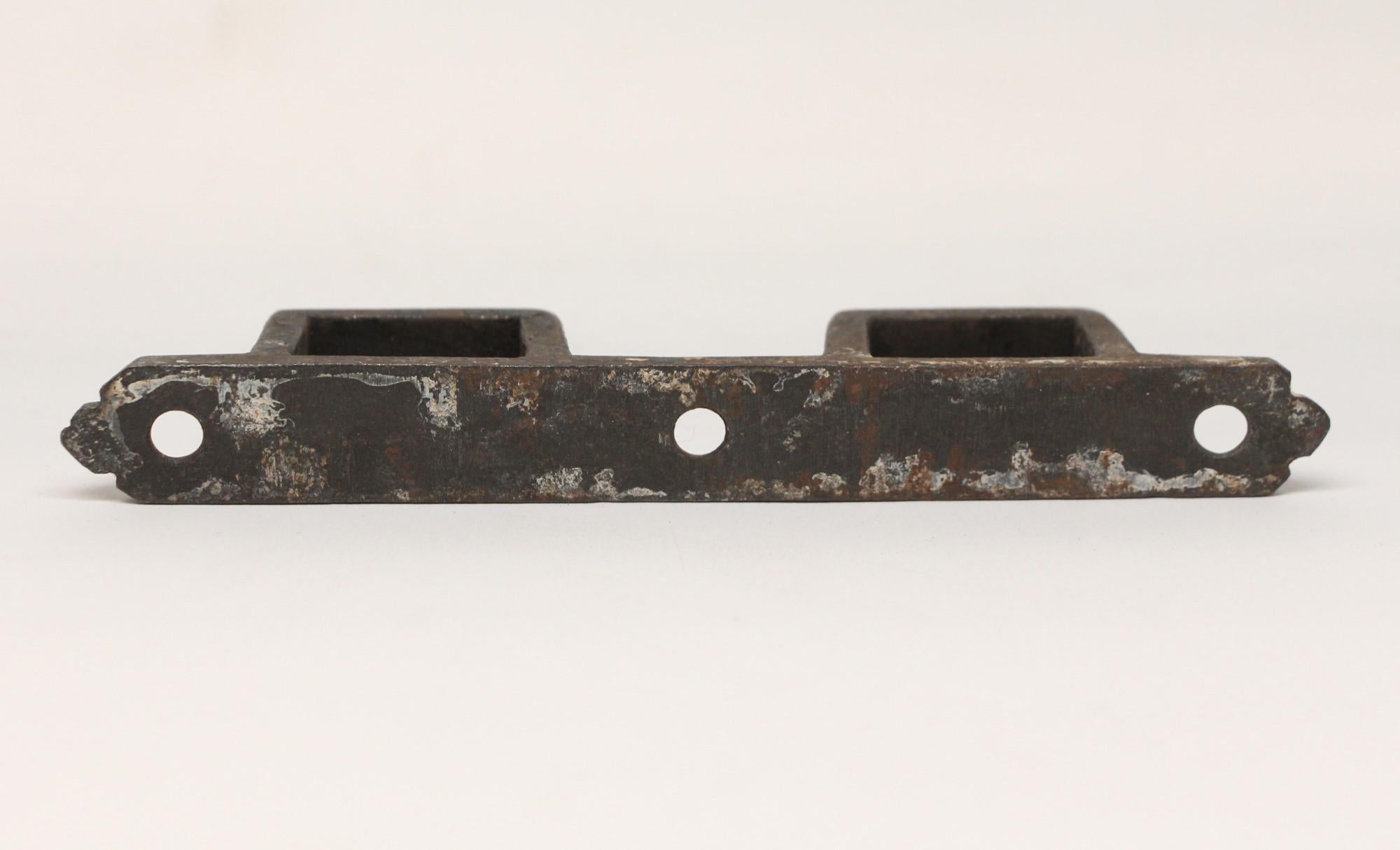 Pair Forged Iron Door / Gate Slide Bolts by Samuel Yellin Early 20th Century For Sale 6