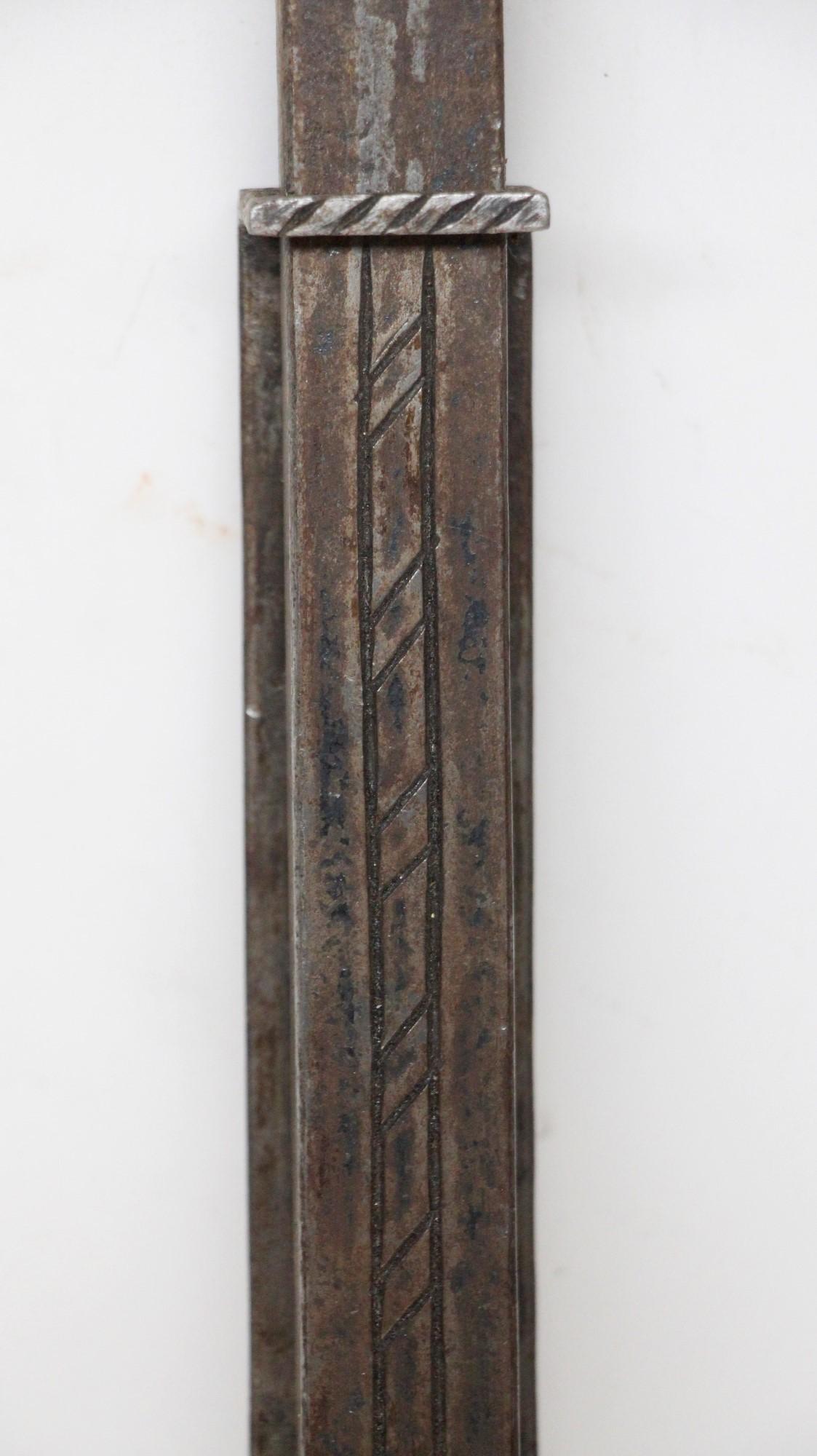 American Pair Forged Iron Door / Gate Slide Bolts by Samuel Yellin Early 20th Century For Sale