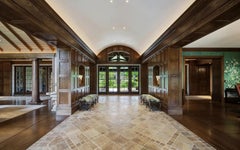 Pair of Formations Califia Upholstered Walnut Bench Seats