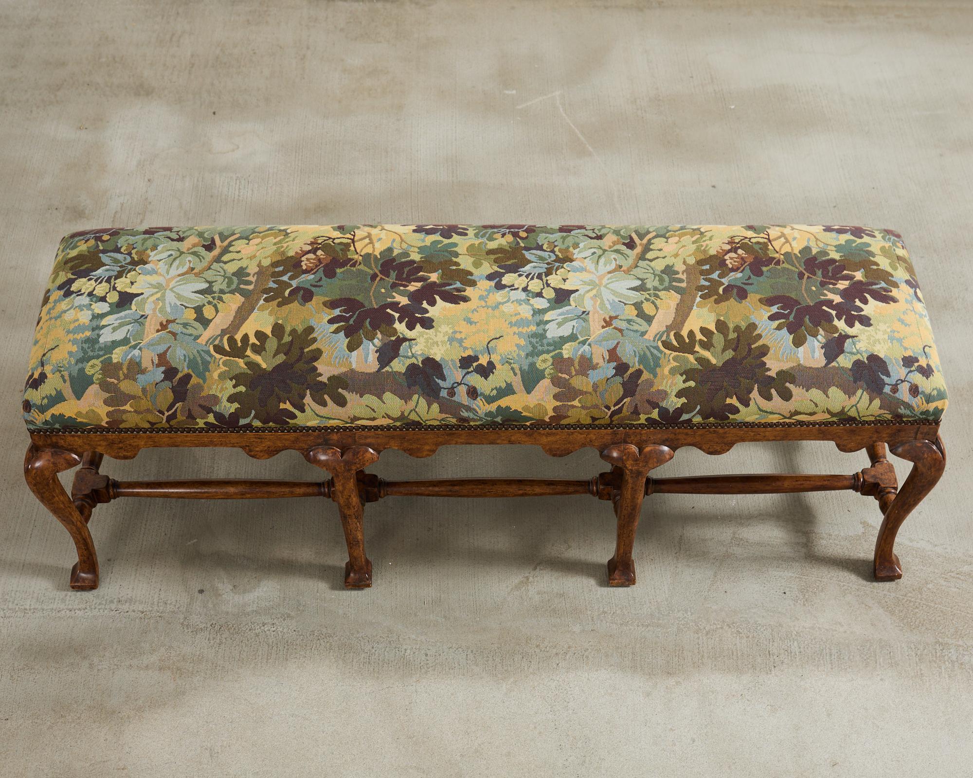 Pair of Formations Califia Upholstered Walnut Bench Seats For Sale at ...