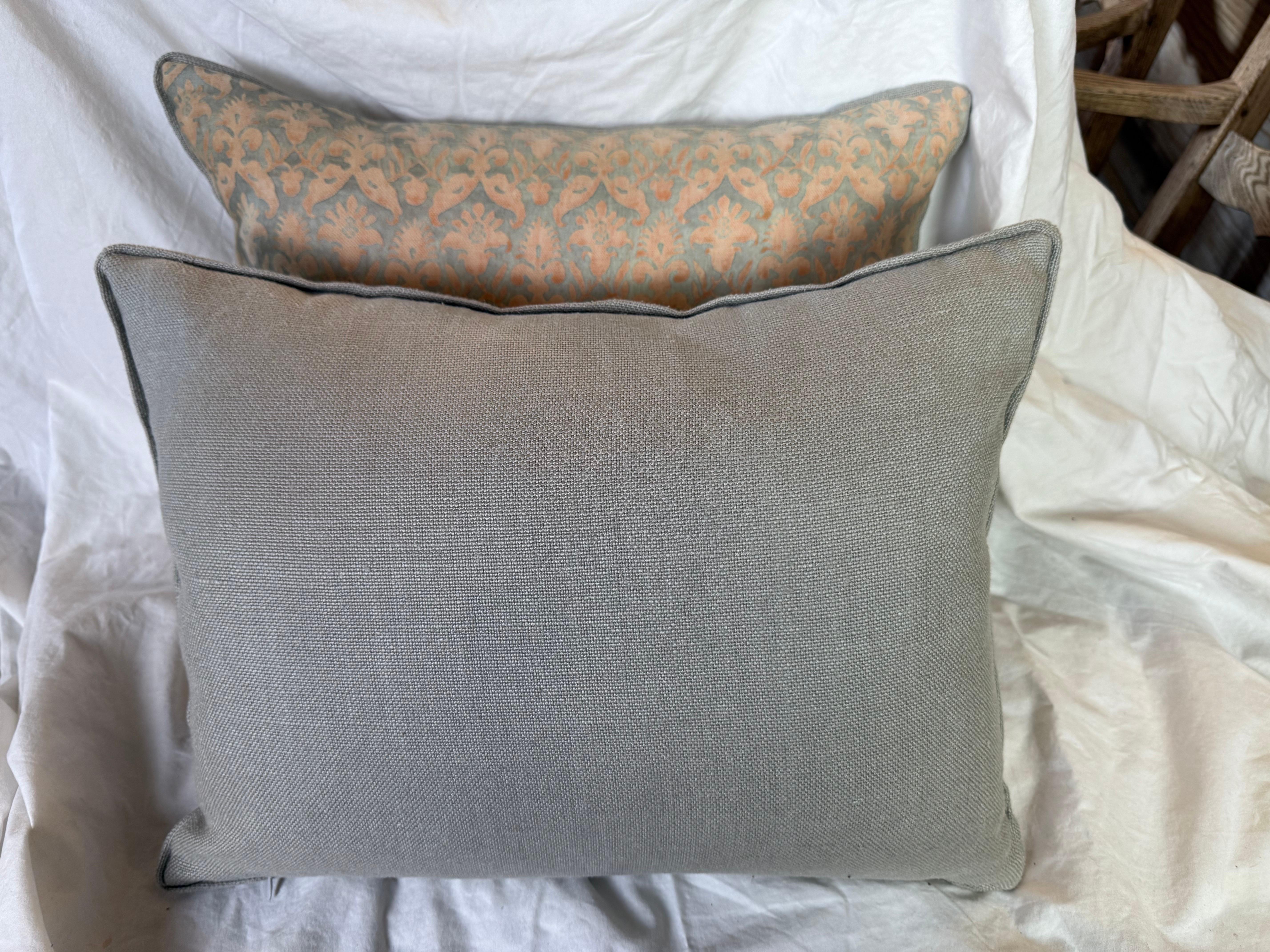 Coton Paire de coussins à motifs 