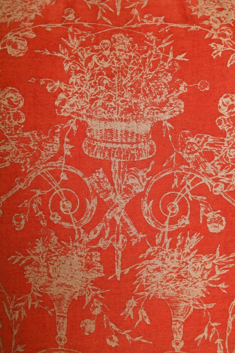 Pair of Fortuny Fabric Cushions in the Festooni Pattern For Sale at 1stdibs