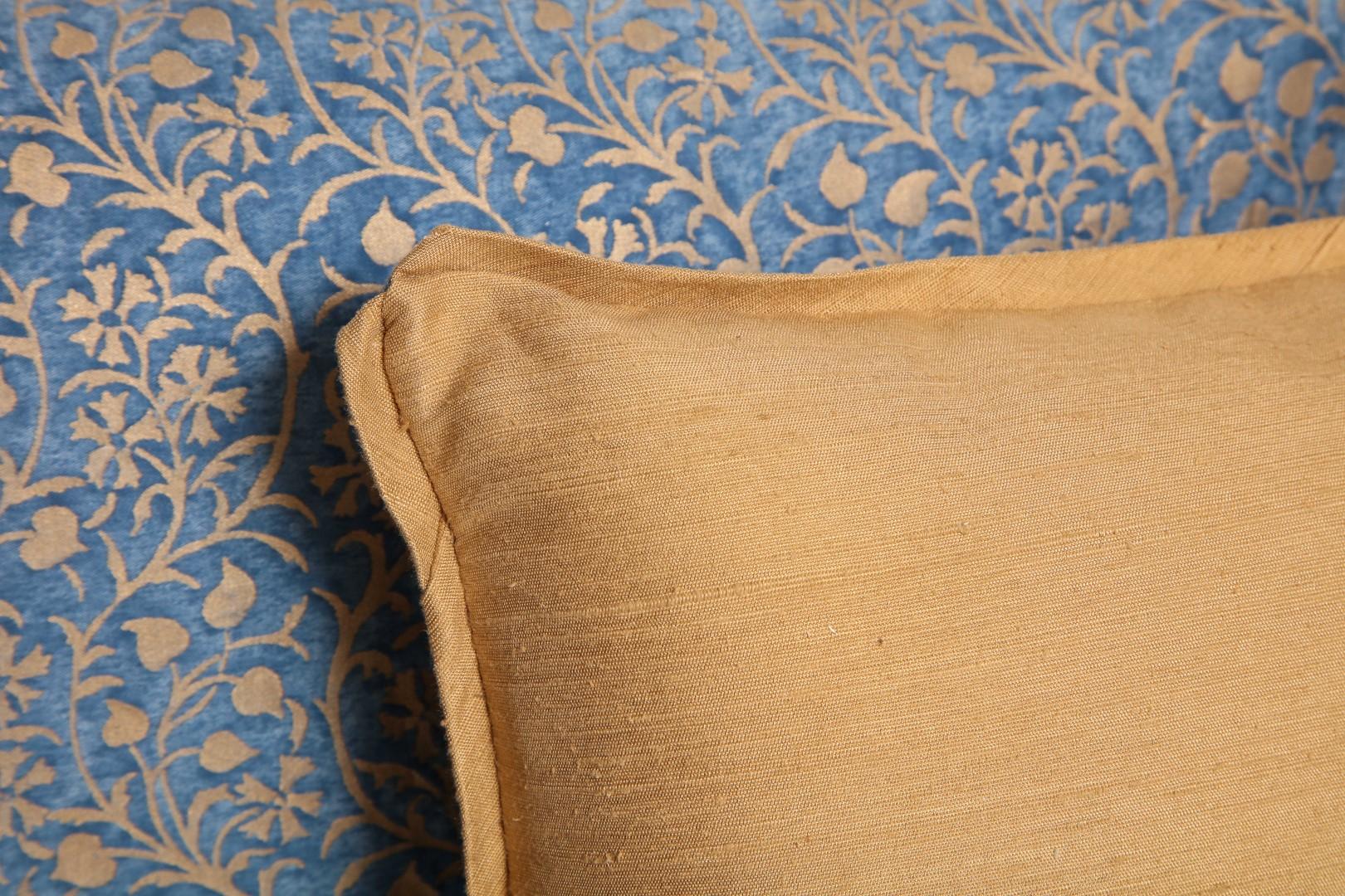 North American Pair of Fortuny Fabric Cushions in the Granada Pattern