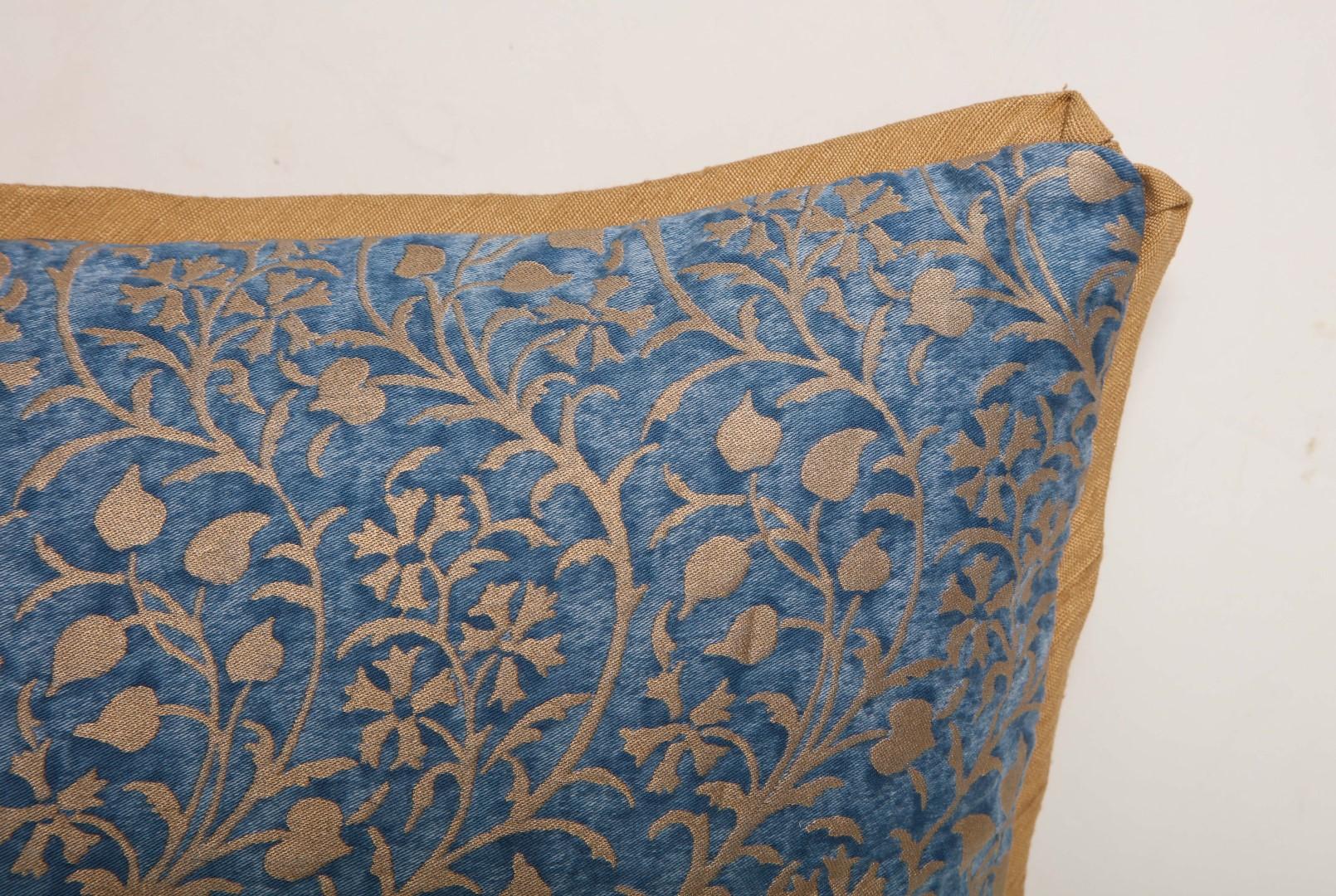 Contemporary Pair of Fortuny Fabric Cushions in the Granada Pattern