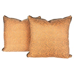Pair of Fortuny Fabric Cushions in the Granada Pattern