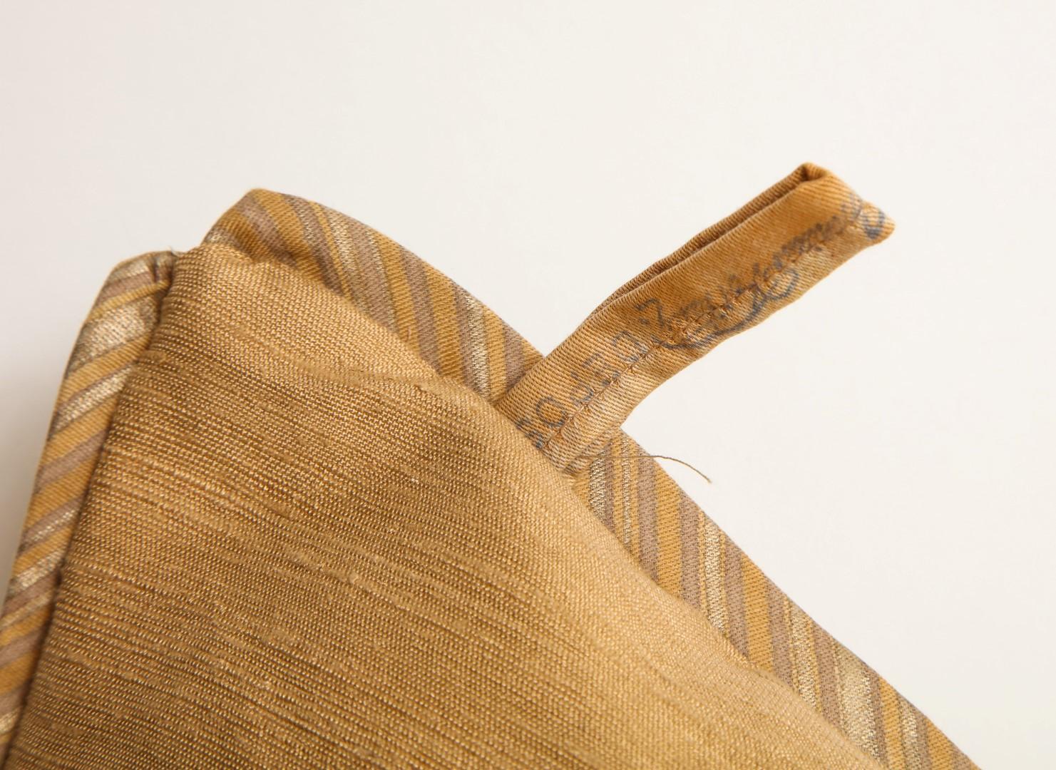 Cotton Pair of Fortuny Fabric Cushions in the Lucrezia Pattern