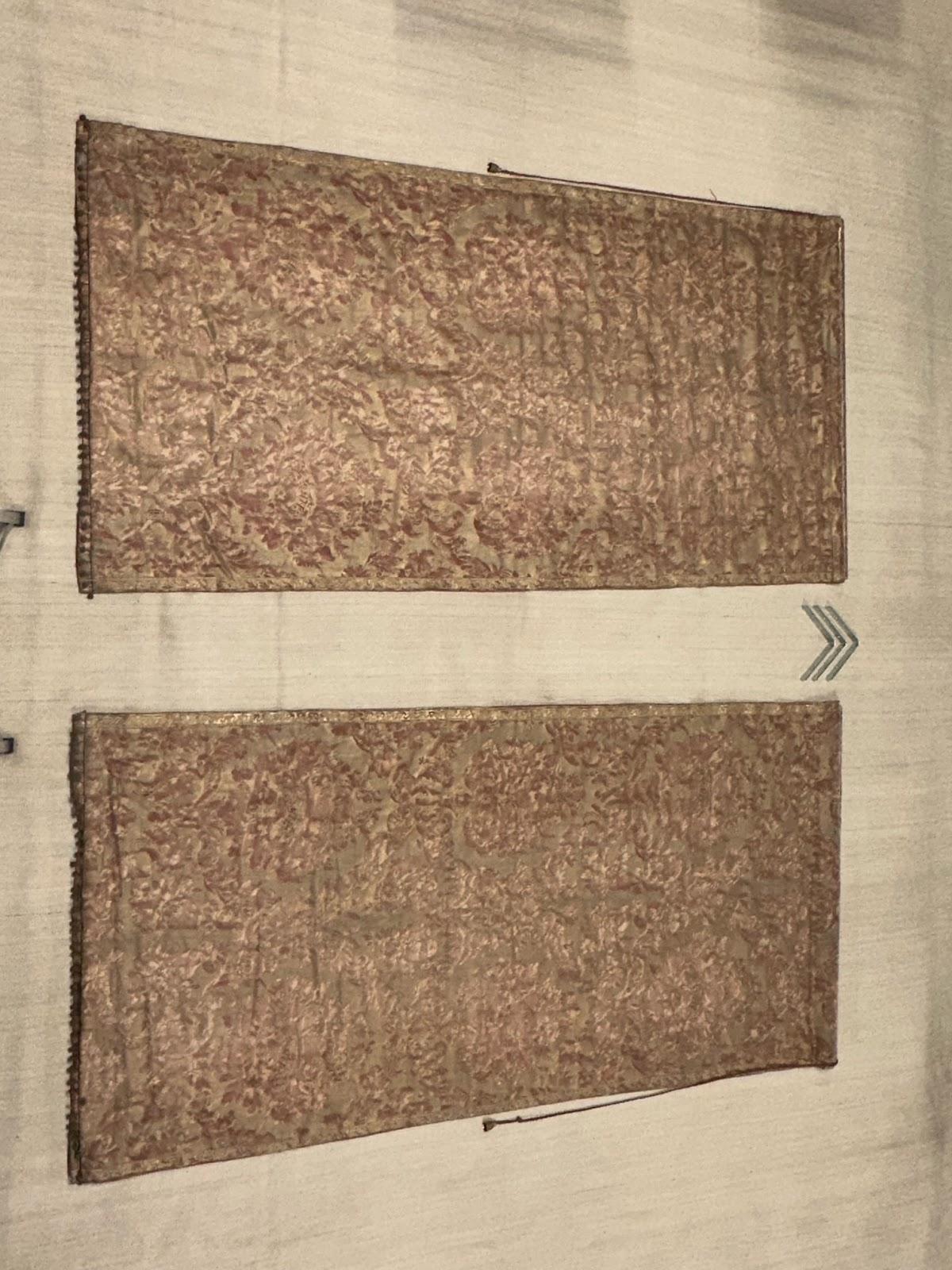 20th Century Pair of Fortuny Roman Shades (84″ x 42″) For Sale