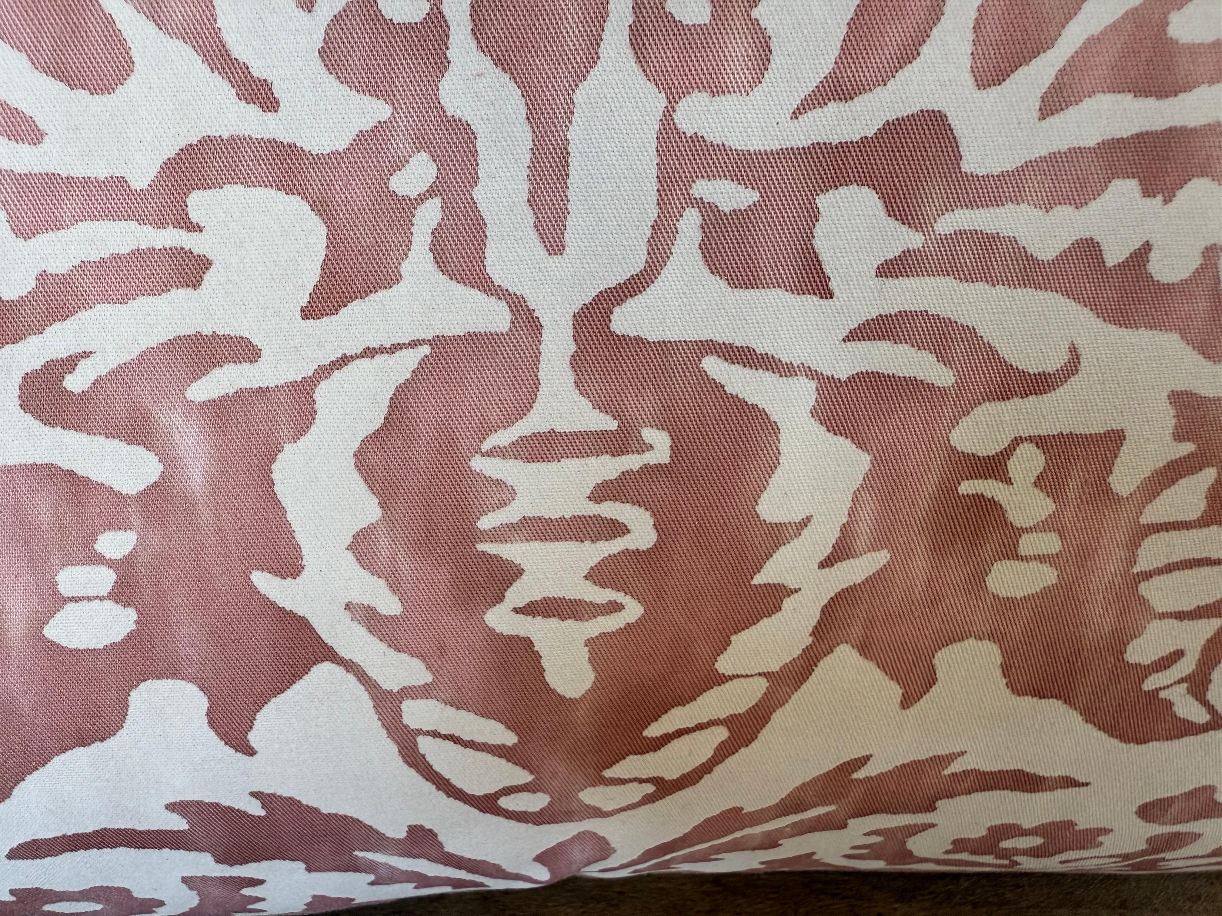 Contemporary Pair of Fortuny-Style Textiles Pillows For Sale