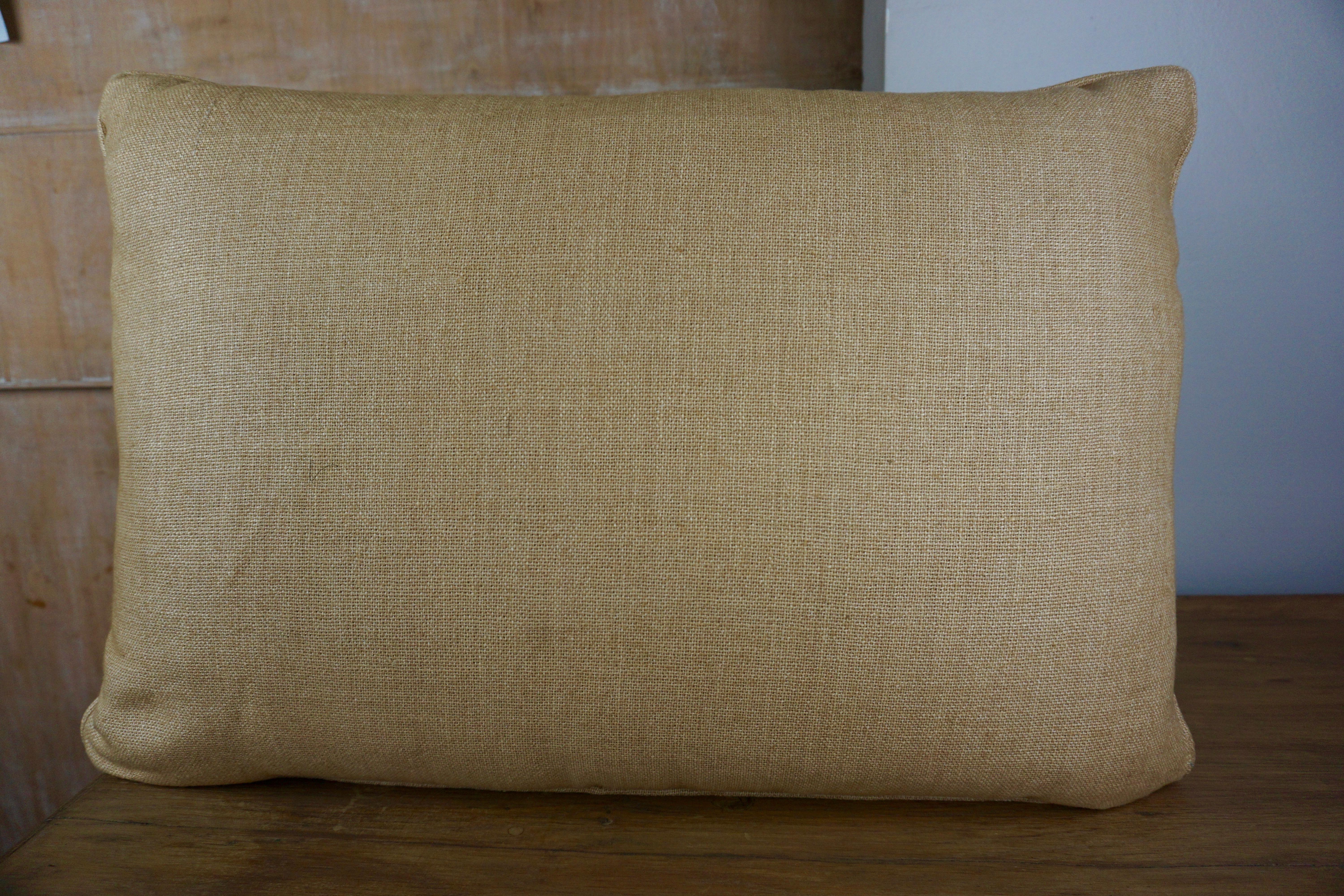 Italian Pair of Fortuny Textile Accent Pillows